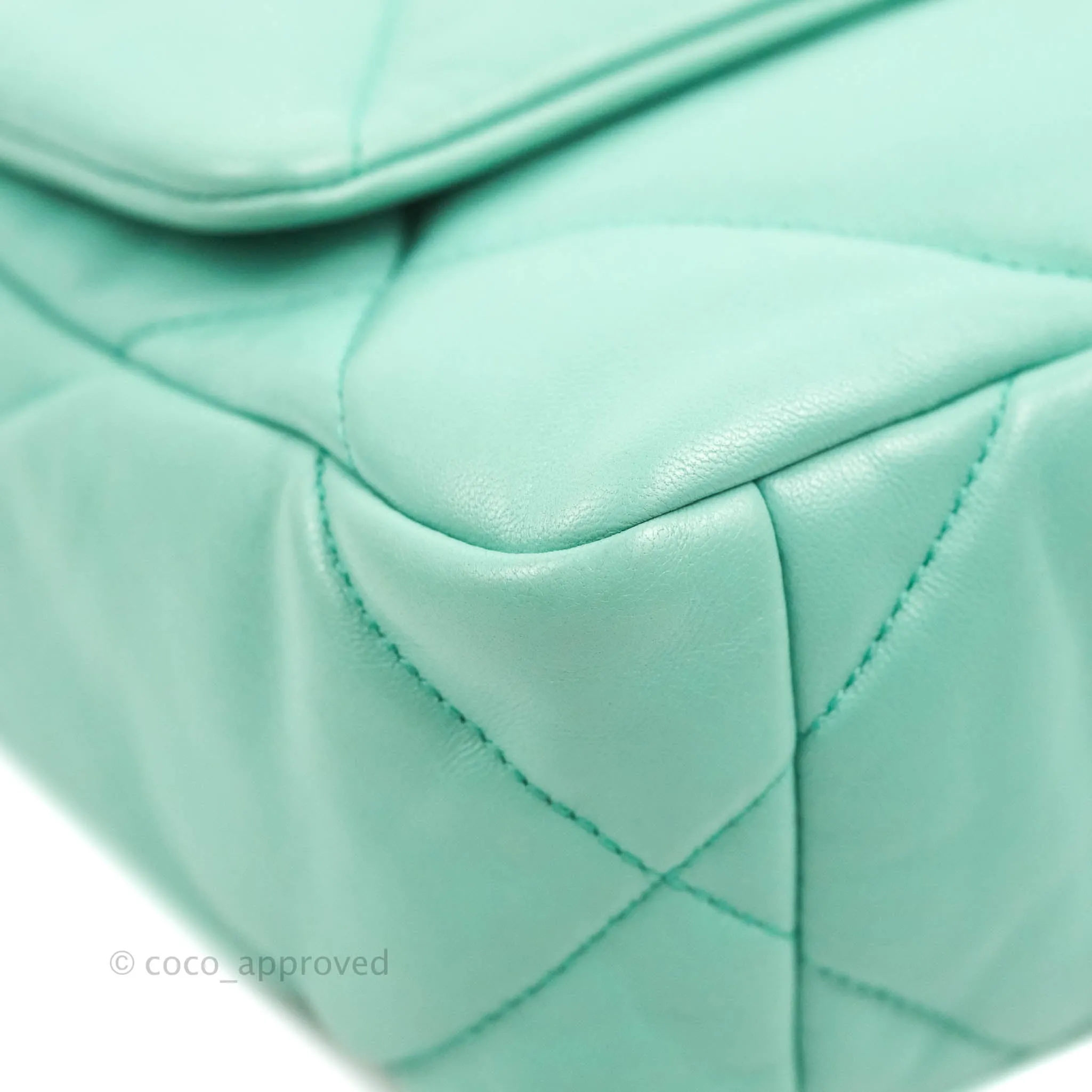 Chanel 19 Small Tiffany Blue Mixed Hardware