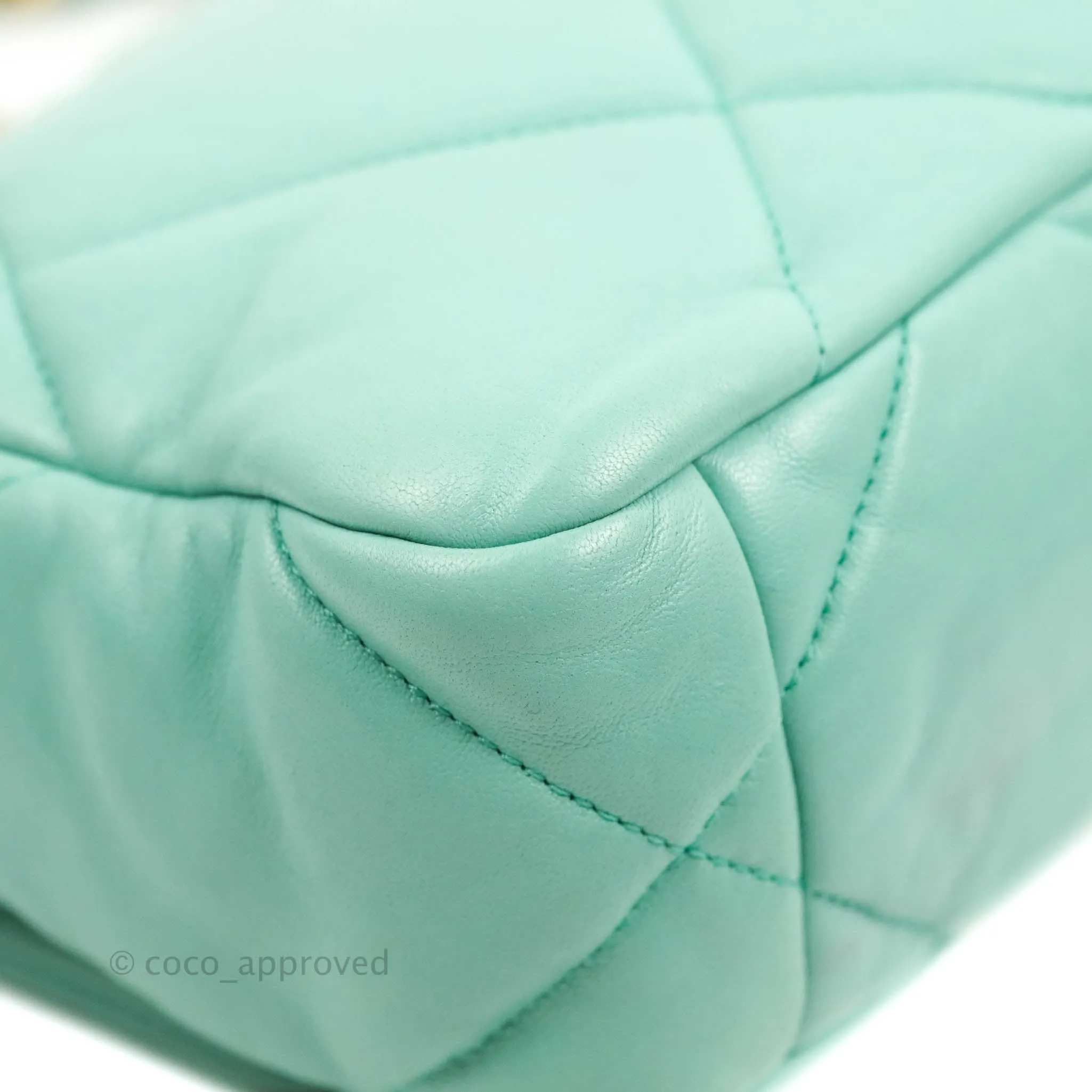 Chanel 19 Small Tiffany Blue Mixed Hardware