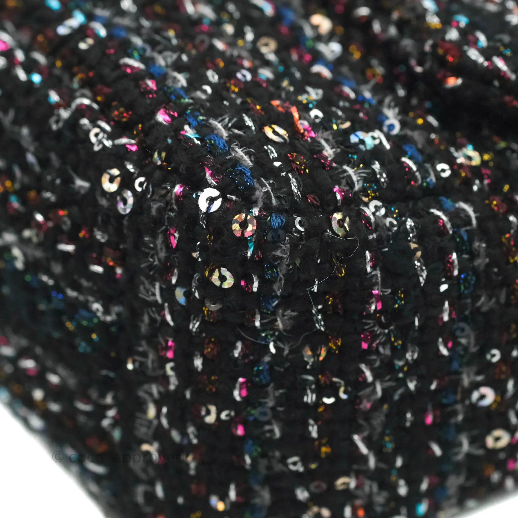 Chanel 19 Tweed Sequin Quilted Flap Black Multicolor