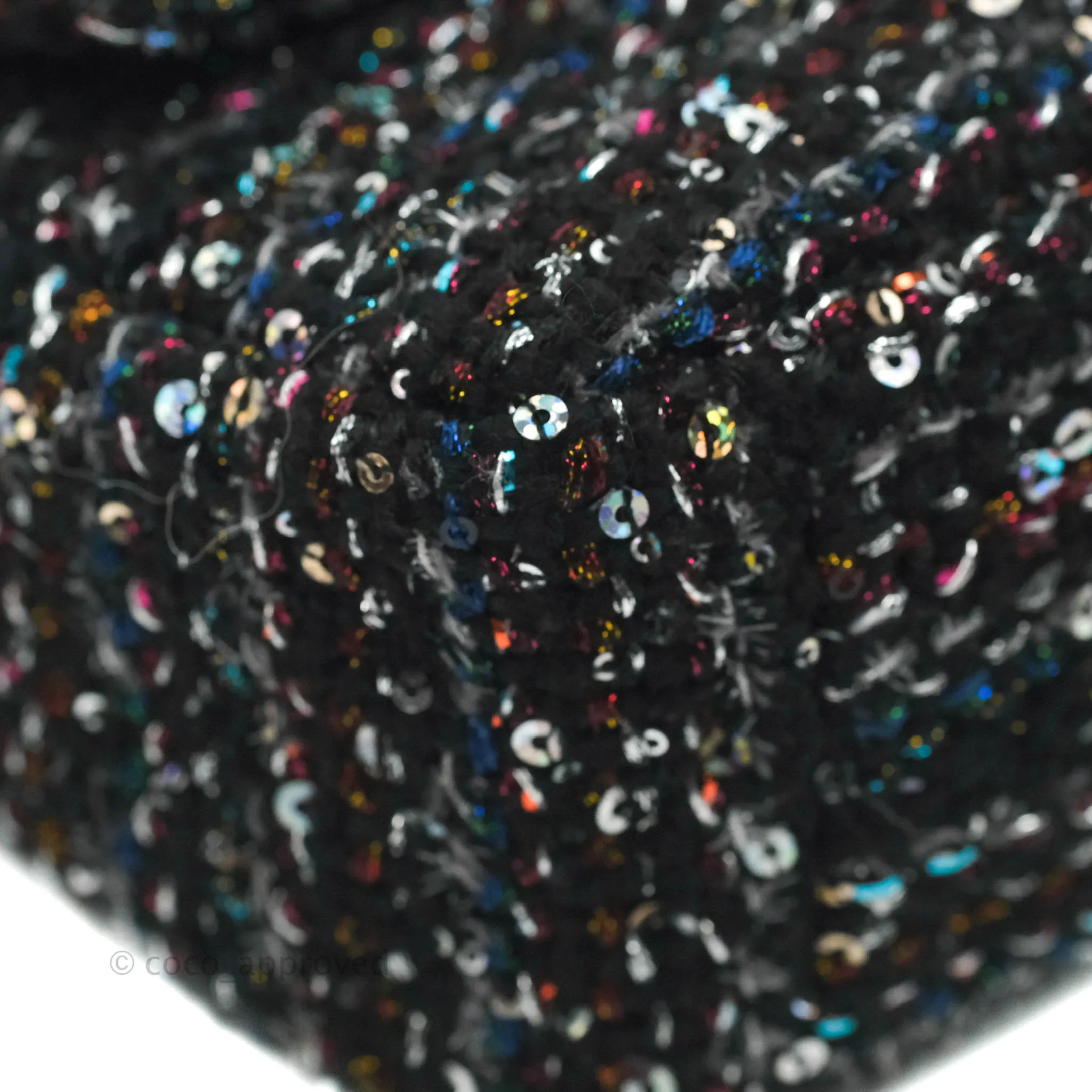Chanel 19 Tweed Sequin Quilted Flap Black Multicolor