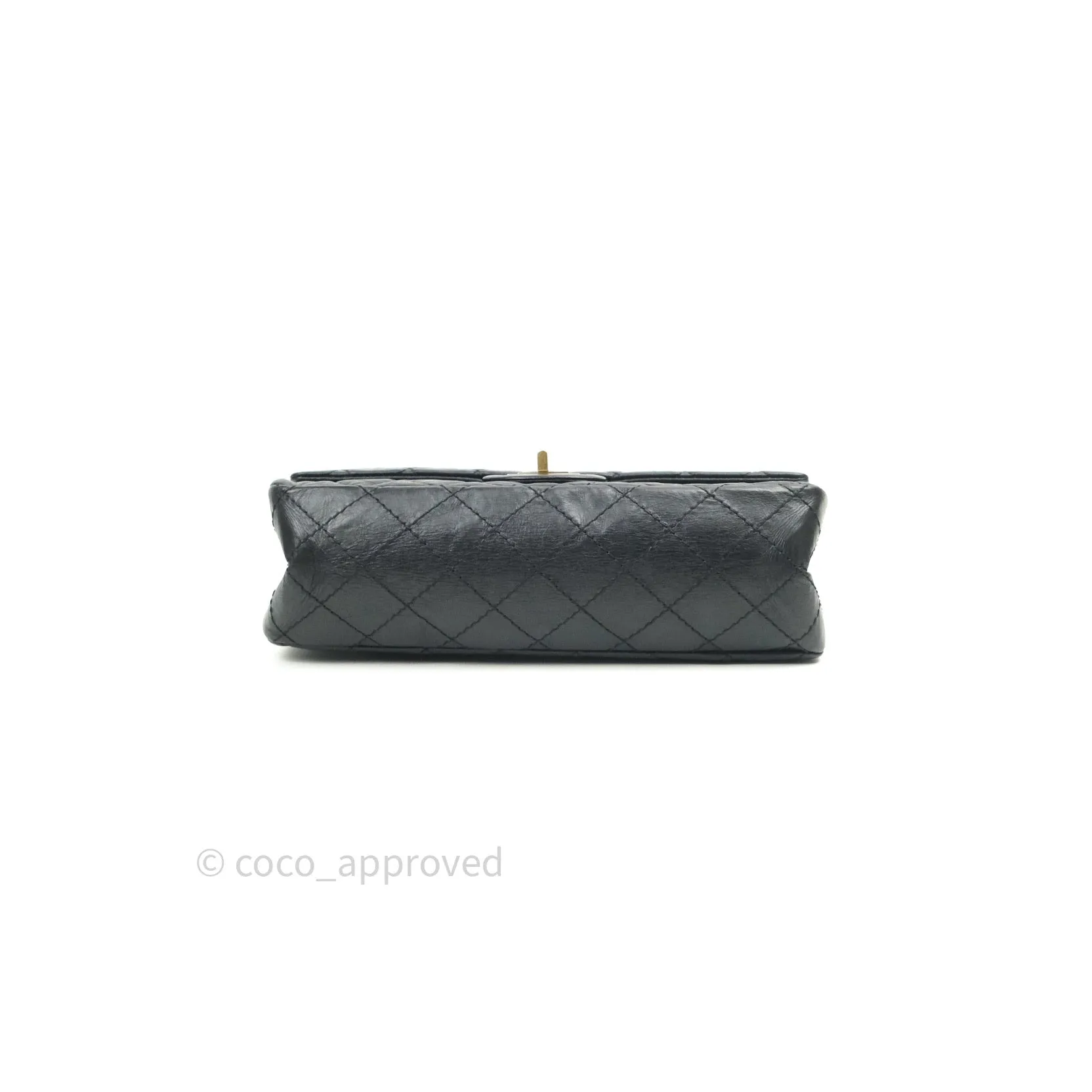 Chanel 2.55 Reissue Aged Calfskin 225 Flap Black Gold Hardware