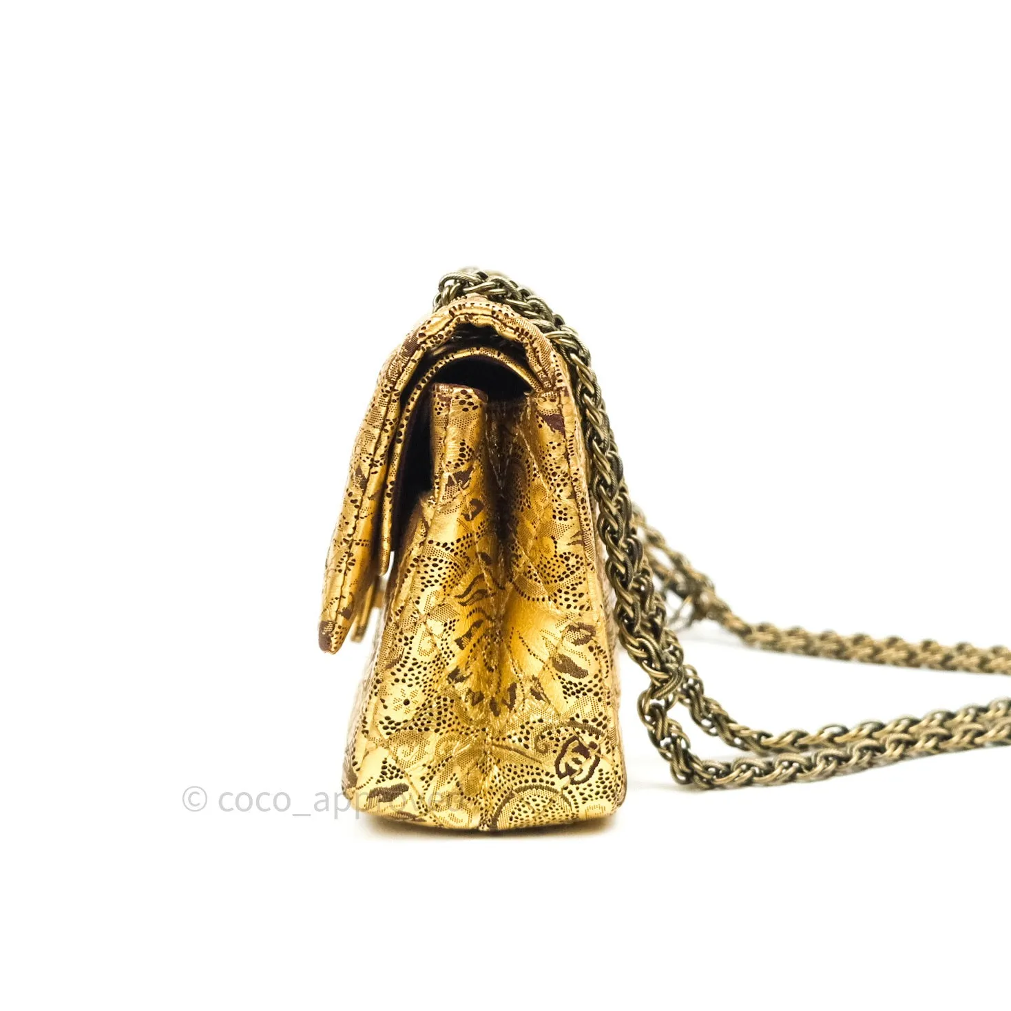 Chanel 2.55 Reissue Paris-Moscow Quilted Metallic Hand Painted Leather