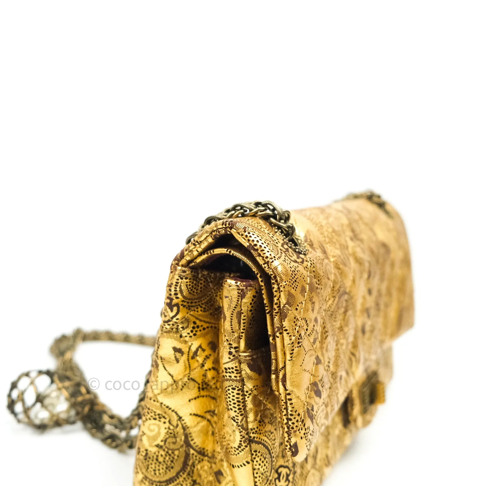 Chanel 2.55 Reissue Paris-Moscow Quilted Metallic Hand Painted Leather