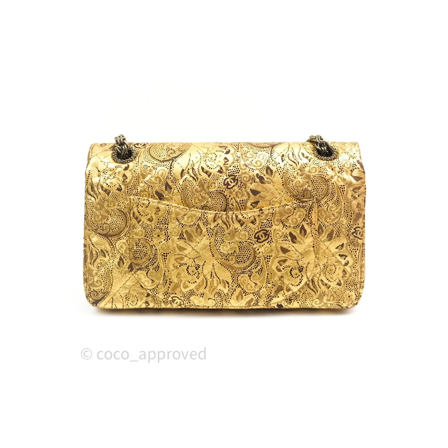 Chanel 2.55 Reissue Paris-Moscow Quilted Metallic Hand Painted Leather