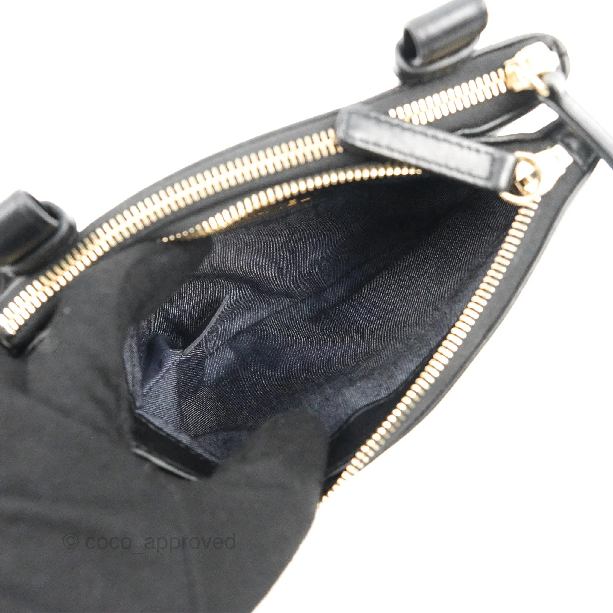 Chanel CC Mania Waist Belt Bag Black Lambskin Gold Hardware