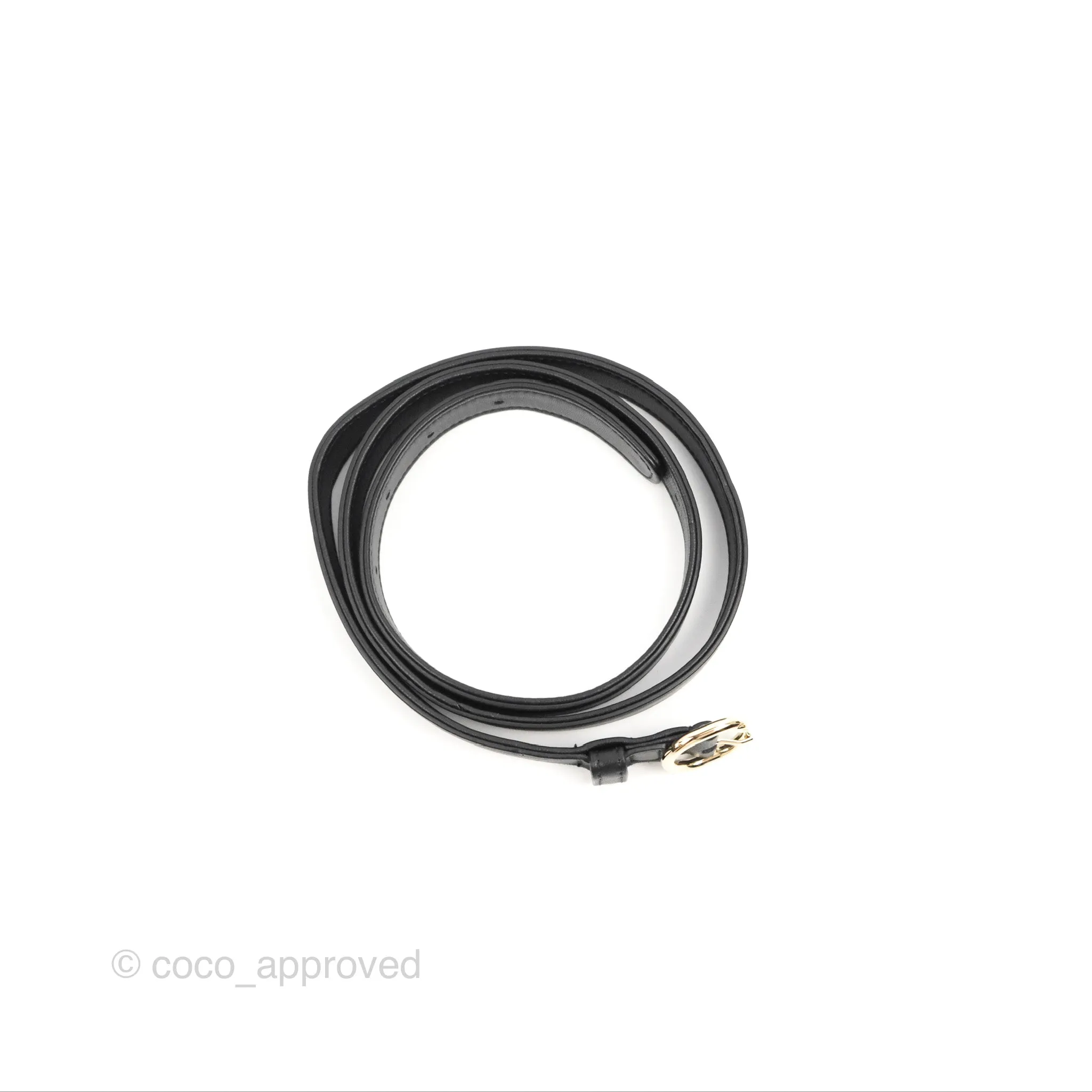 Chanel CC Mania Waist Belt Bag Black Lambskin Gold Hardware
