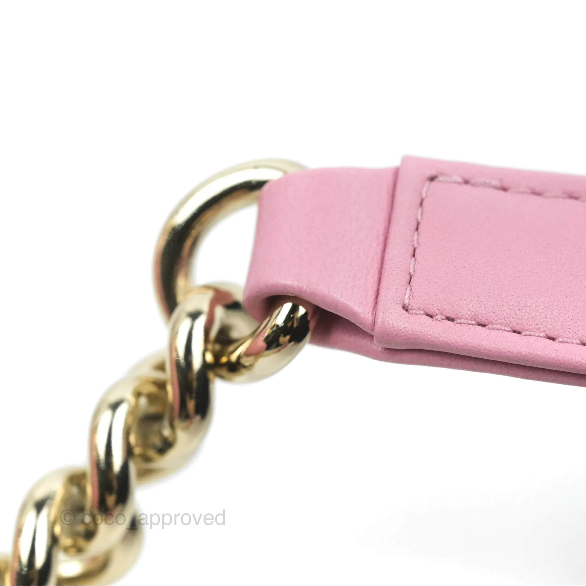 Chanel Chevron Medium Boy Pink Calfskin Gold Hardware