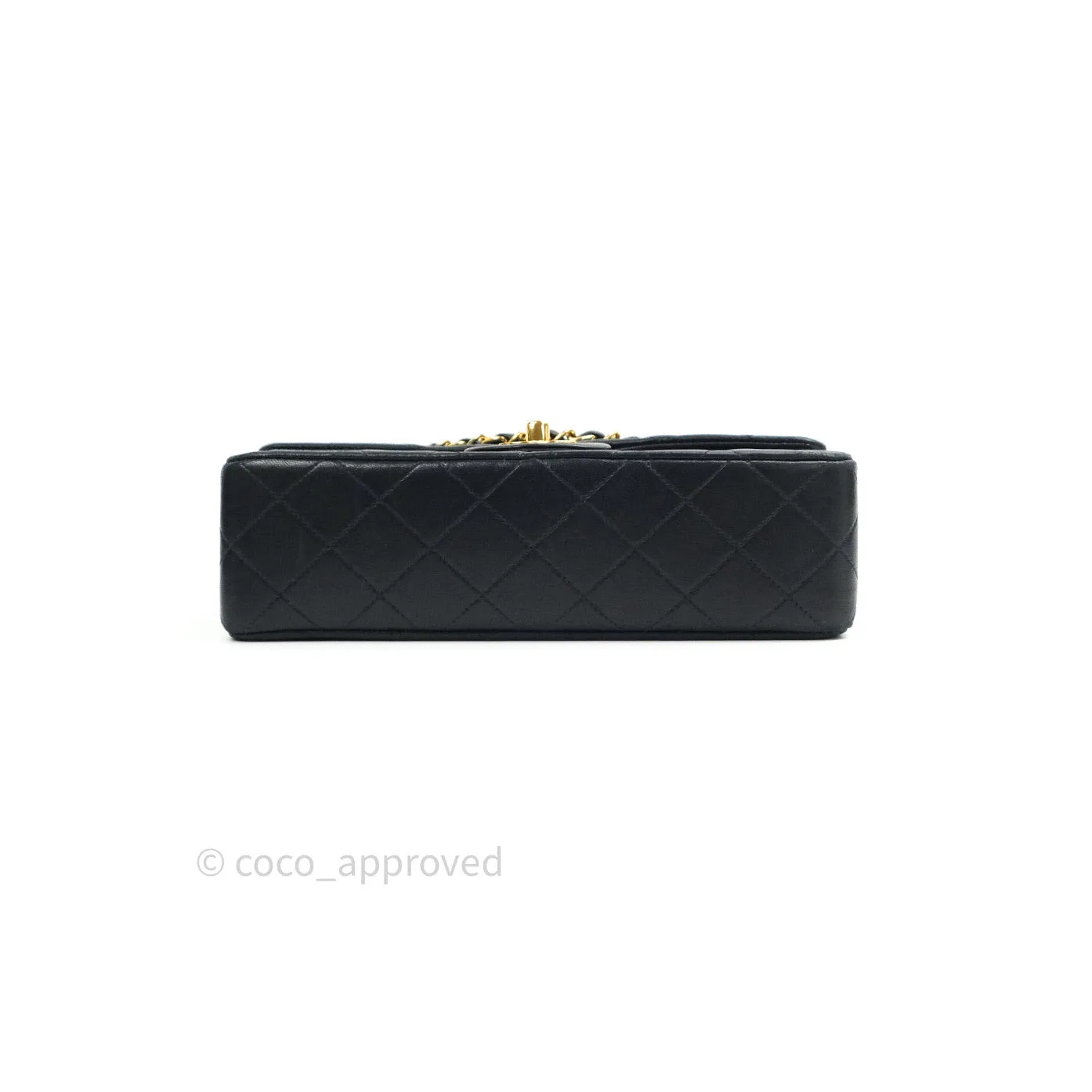 Chanel Classic Vintage Small S/M Flap Black Lambskin 24K Gold Hardware