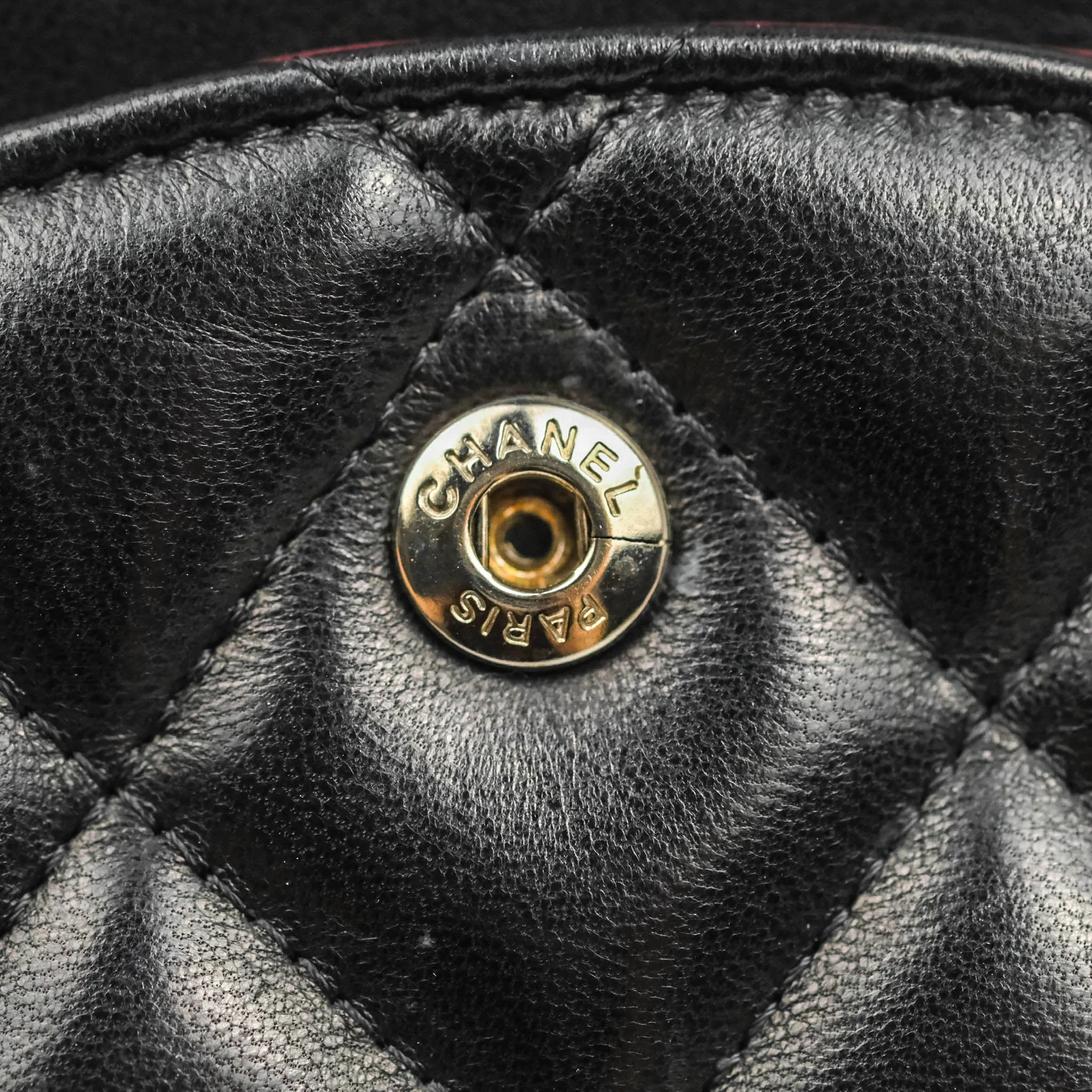 Chanel Jumbo Double Flap Black Lambskin Silver Hardware