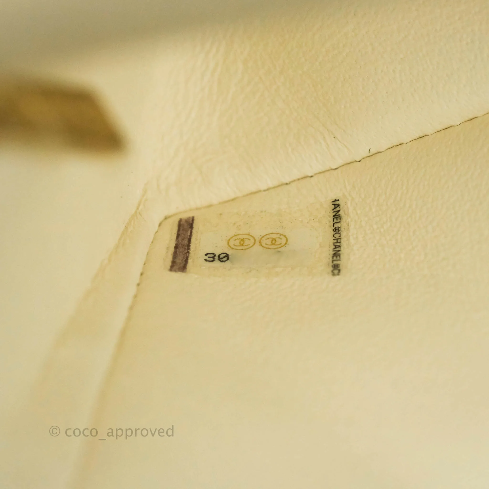 Chanel Mini Reissue 224 White Ivory Aged Calfskin Aged Gold Hardware