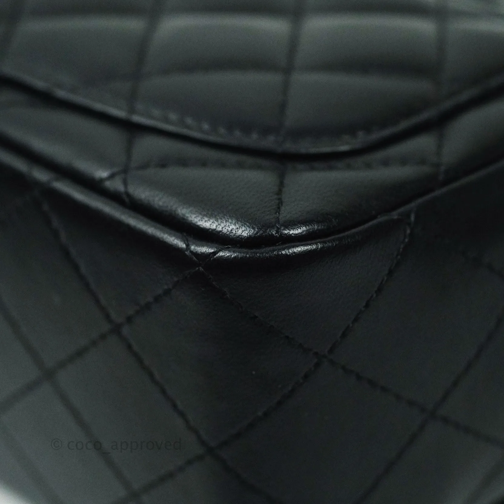 Chanel Mini Square Black Lambskin Gold Hardware