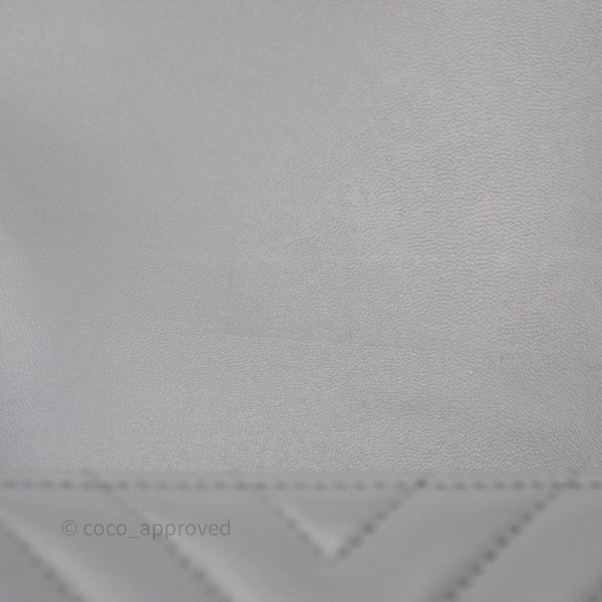 Chanel Mini Square Flap Chevron Grey Lambskin Gold Hardware