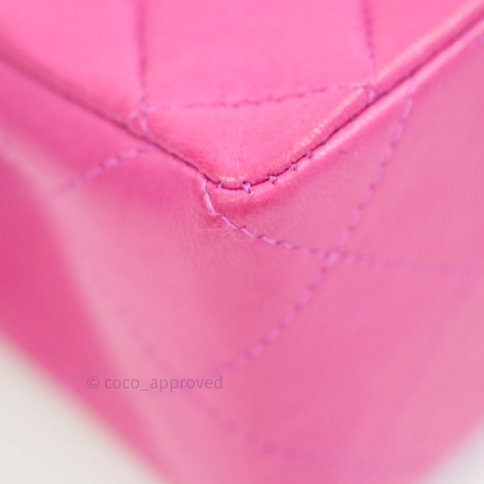 Chanel Mini Square Pink Lambskin 24K Gold Hardware