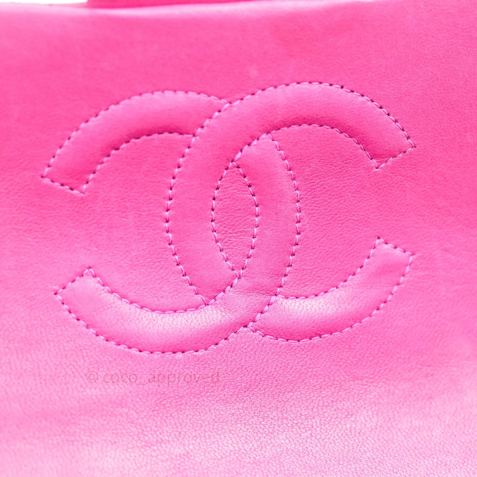 Chanel Mini Square Pink Lambskin 24K Gold Hardware