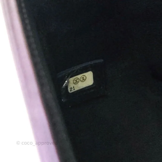 Chanel Purple Mermaid Iridescent Medium Calfskin Boy Bag