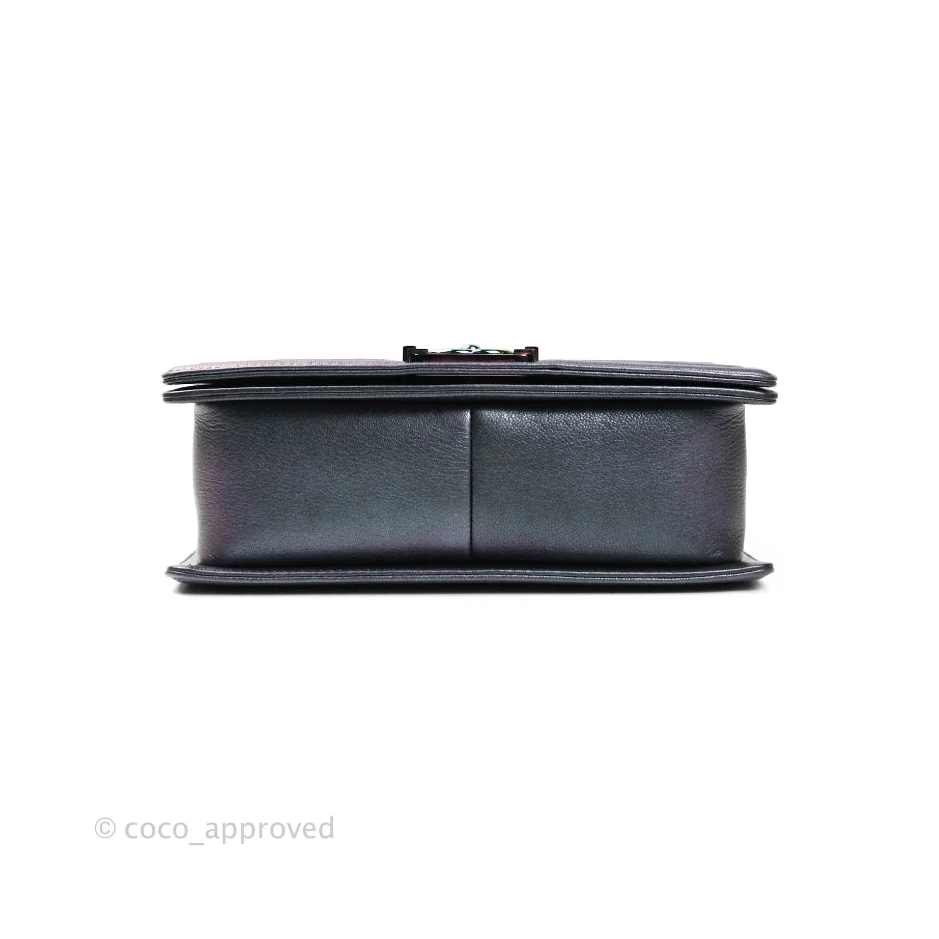Chanel Purple Mermaid Iridescent Medium Calfskin Boy Bag