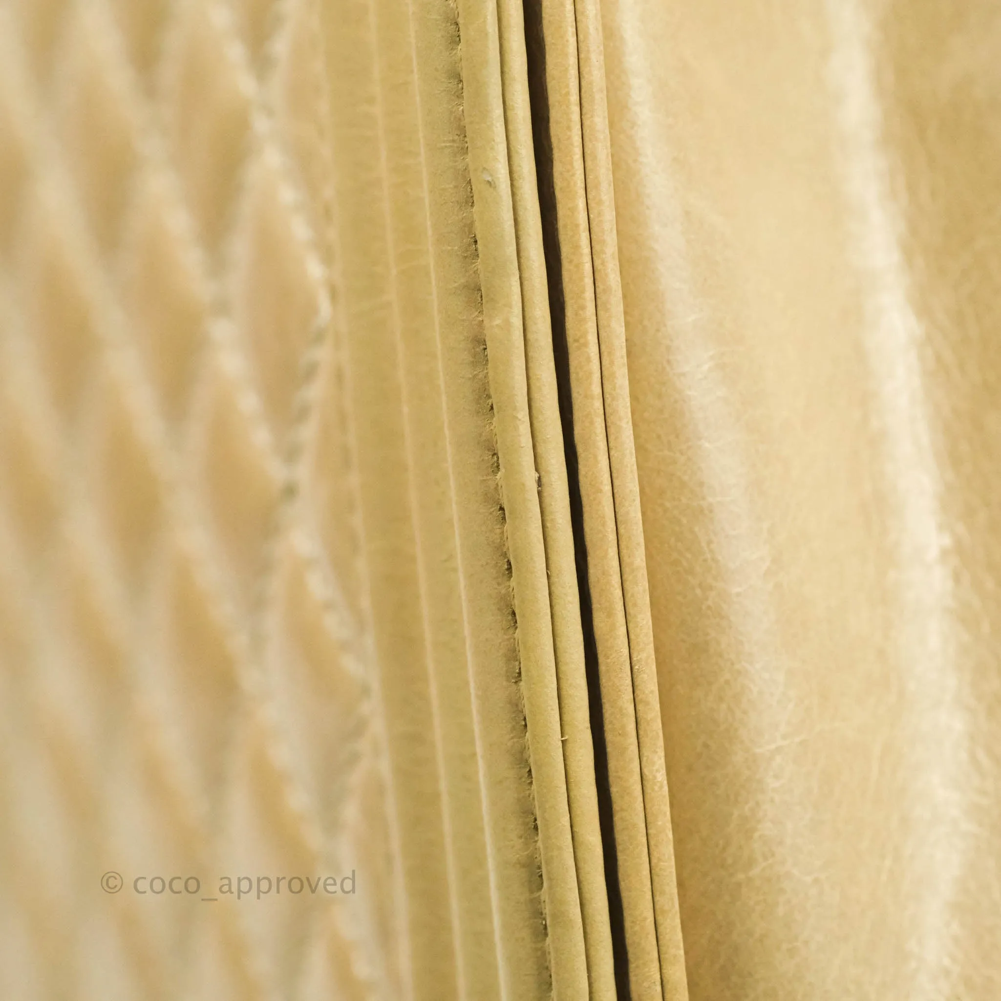 Chanel Quilted Large Boy Beige Aged Calfskin Aged Gold Hardware