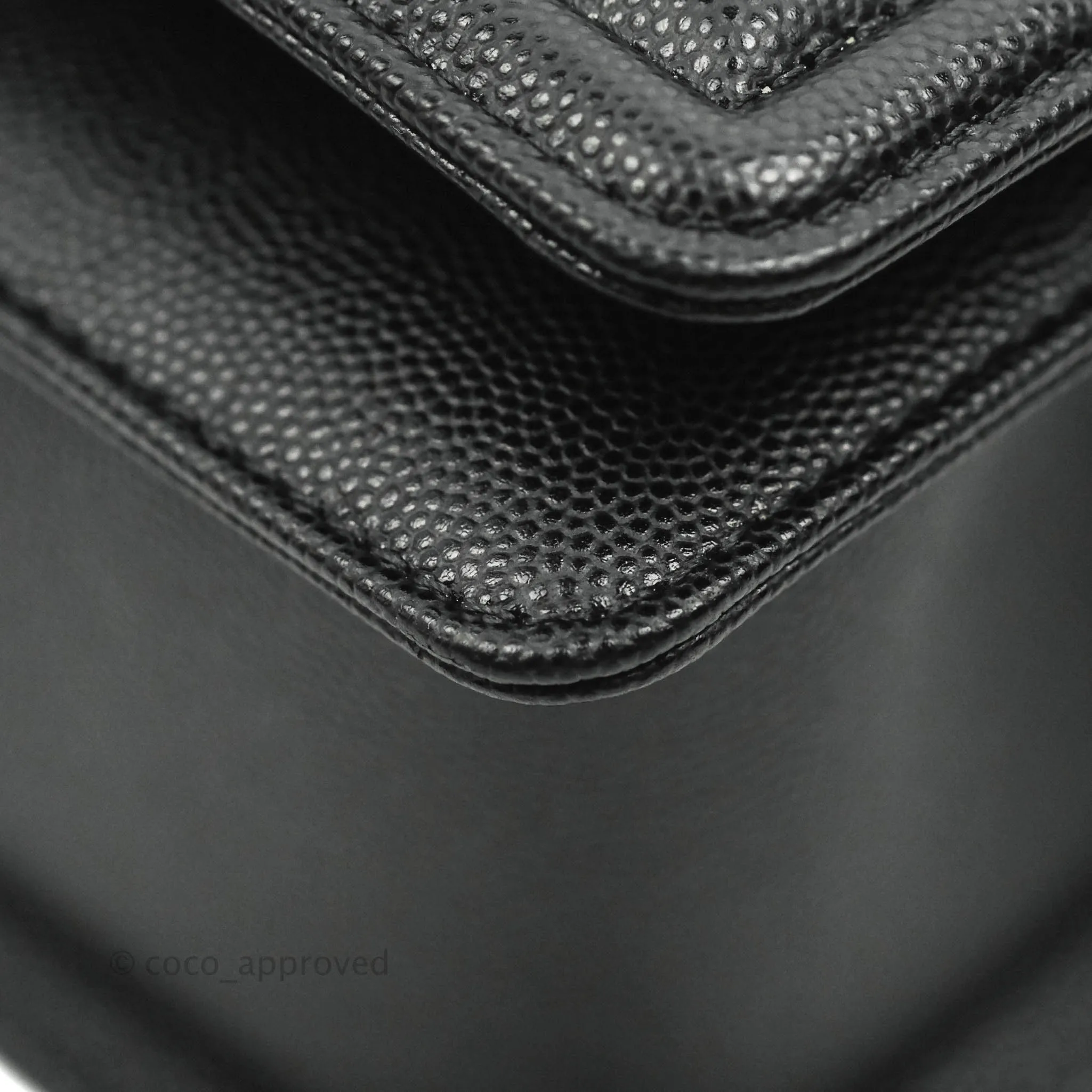 Chanel Quilted Medium Boy Black Caviar Aged Gold Hardware