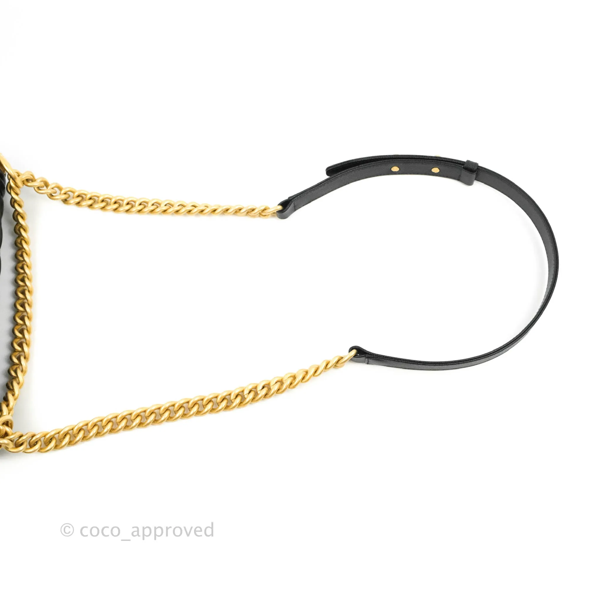 Chanel Quilted Medium Boy Black Caviar Aged Gold Hardware