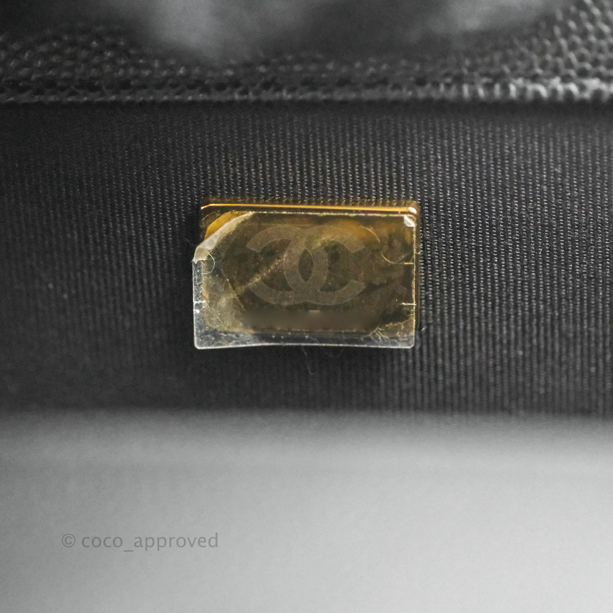 Chanel Quilted Medium Boy Black Caviar Aged Gold Hardware