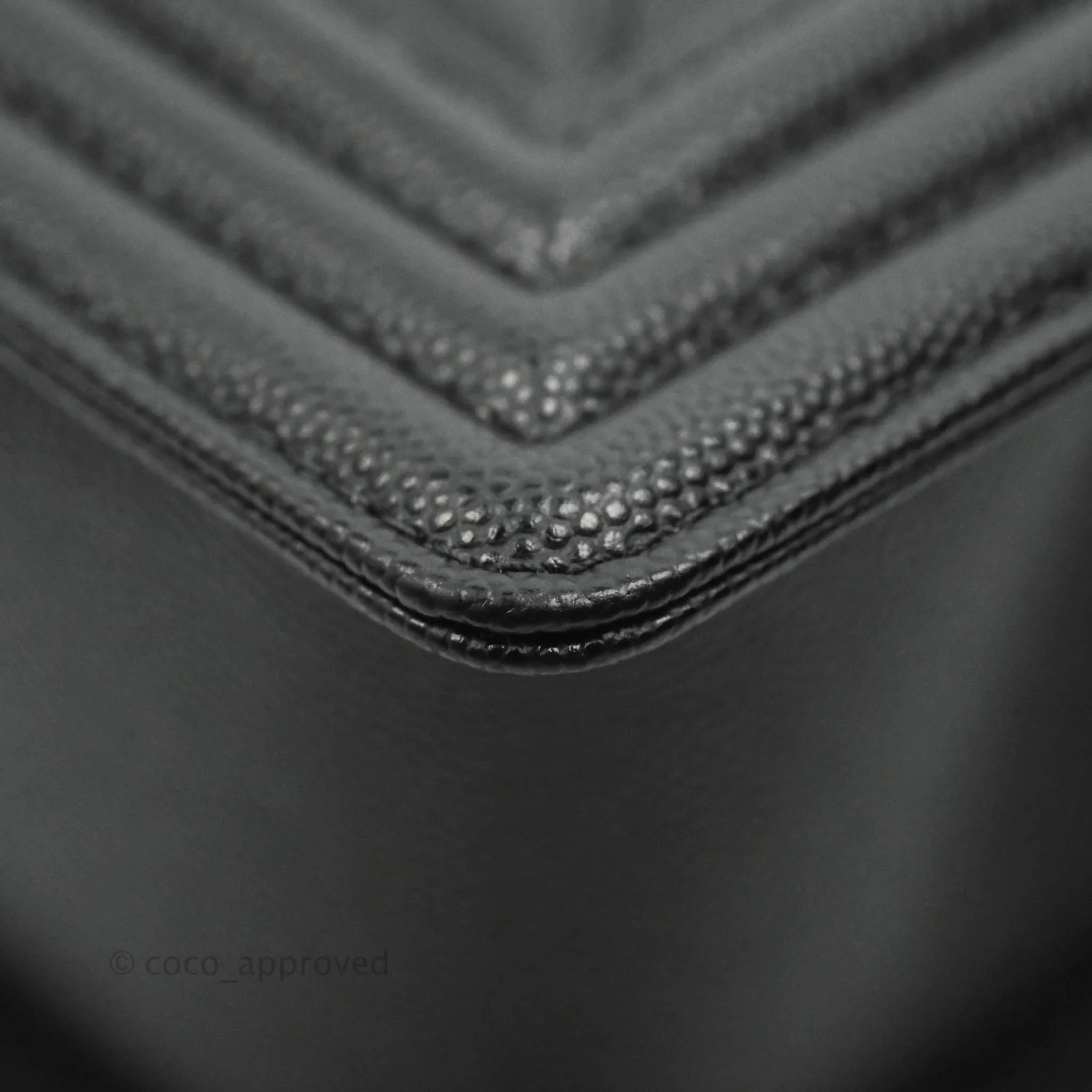 Chanel Quilted Medium Boy Black Caviar Aged Gold Hardware