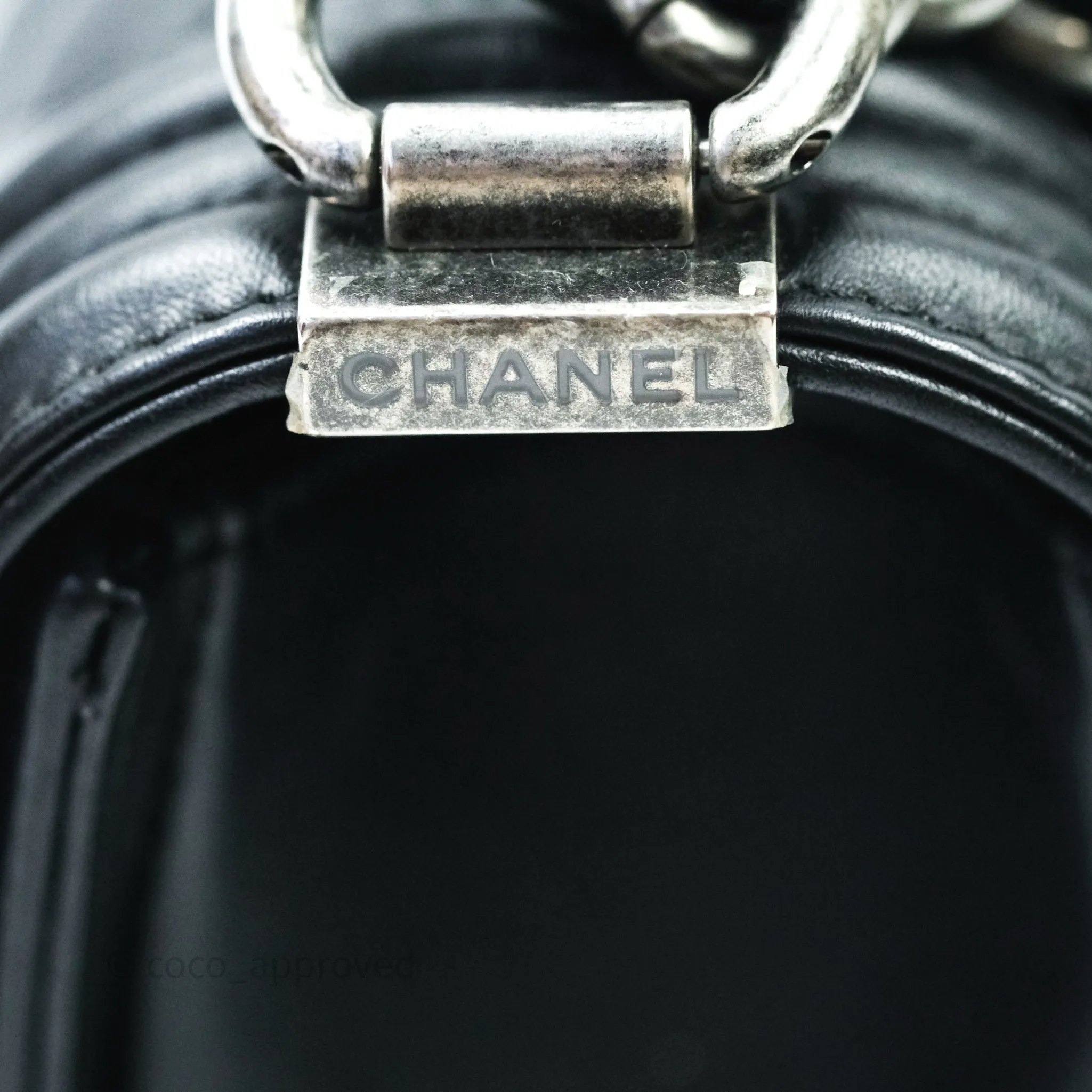 Chanel Quilted Medium Calfskin Boy Flap Ruthenium Hardware