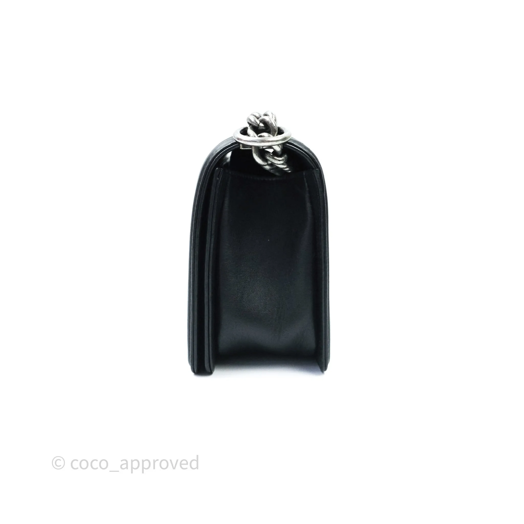 Chanel Quilted Medium Calfskin Boy Flap Ruthenium Hardware