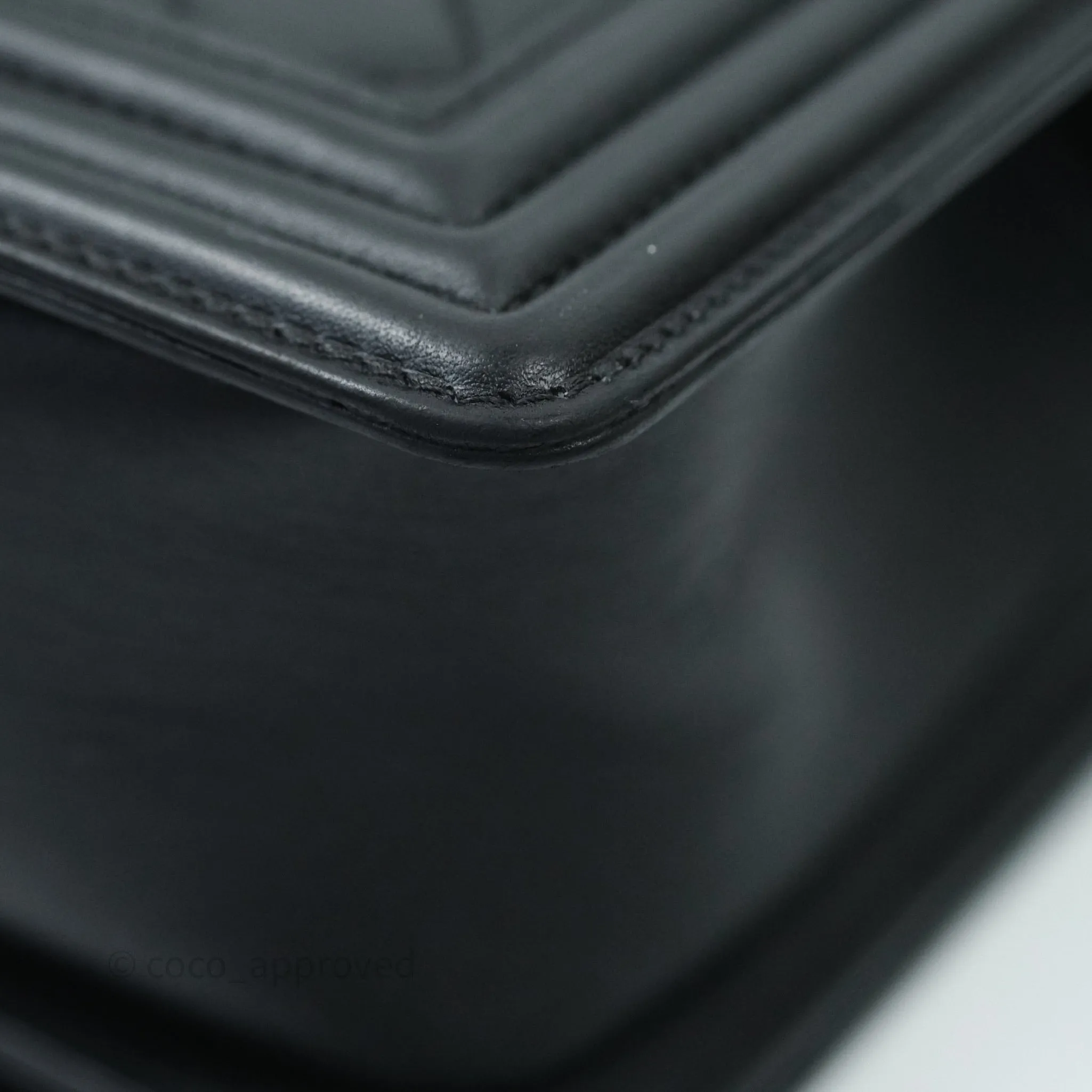 Chanel Quilted Medium Calfskin Boy Flap Ruthenium Hardware