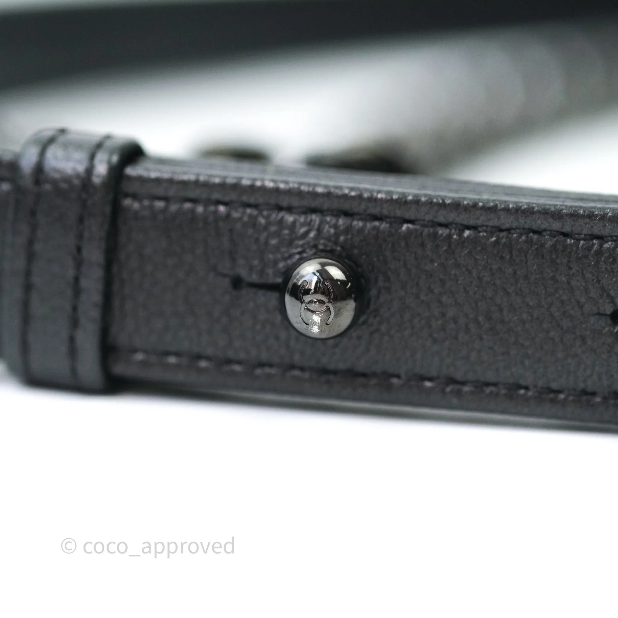 Chanel Quilted Medium Caviar Boy Flap So Black Hardware