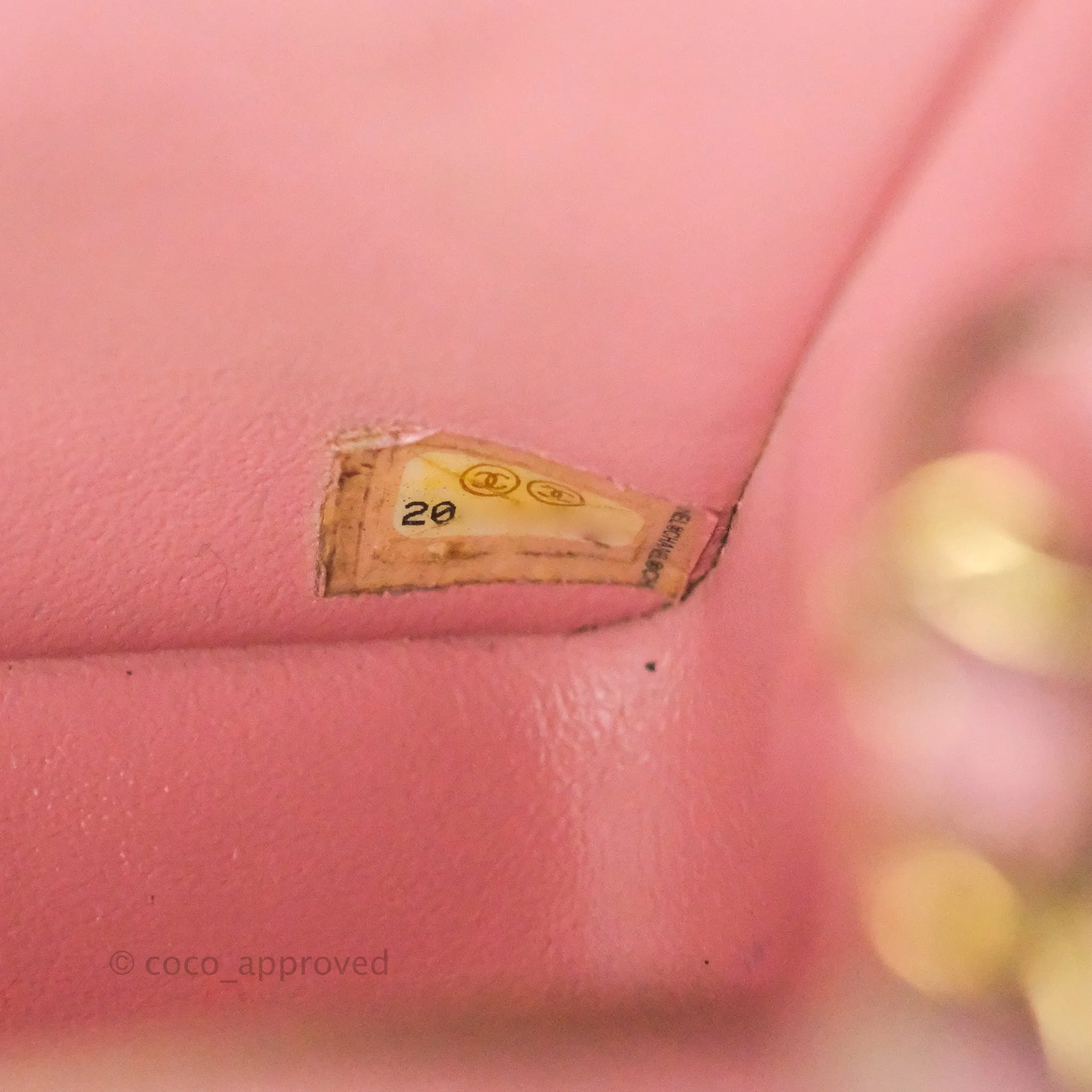 Chanel Quilted Mini Rectangular Flap Pink Lambskin Gold Hardware