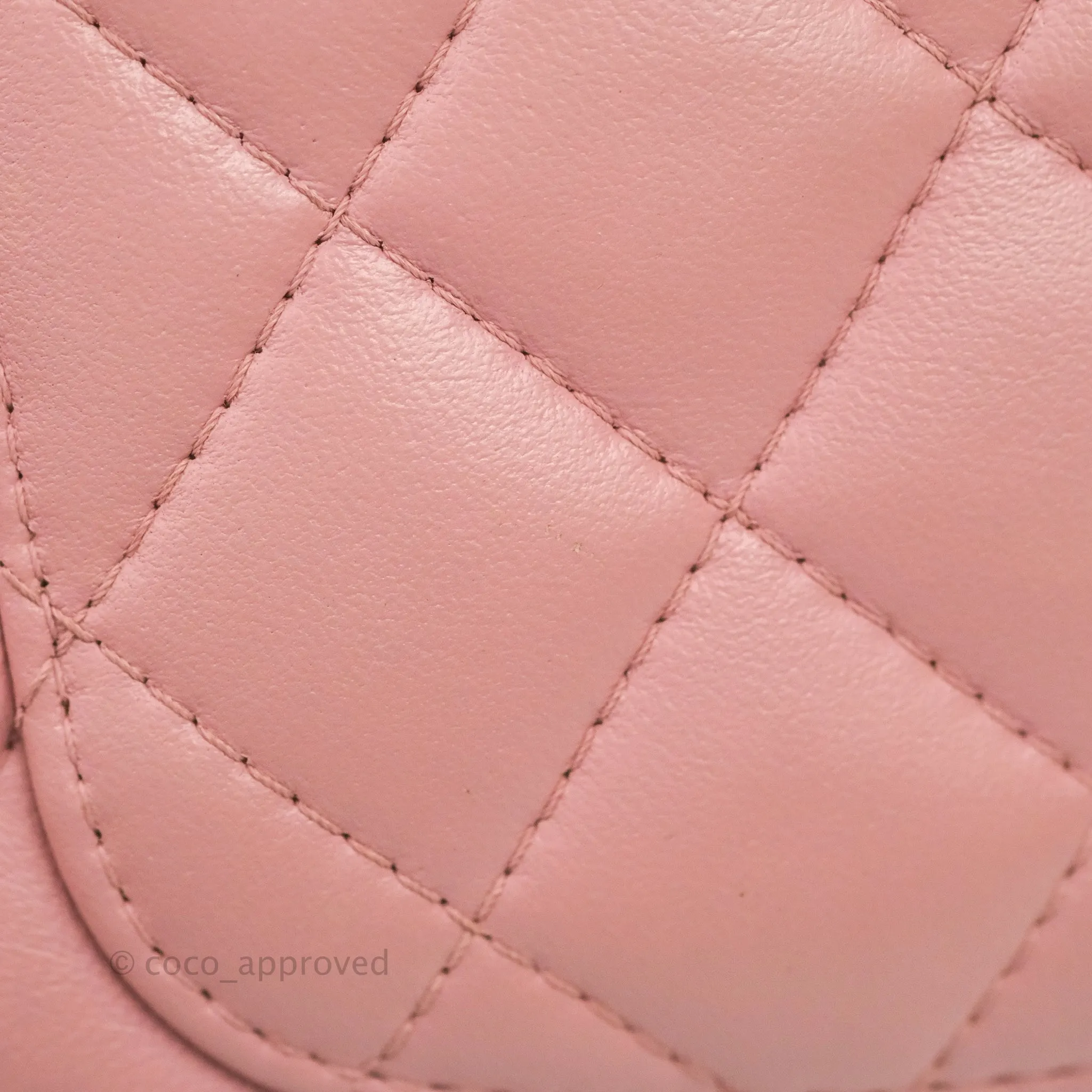 Chanel Quilted Mini Rectangular Flap Pink Lambskin Gold Hardware