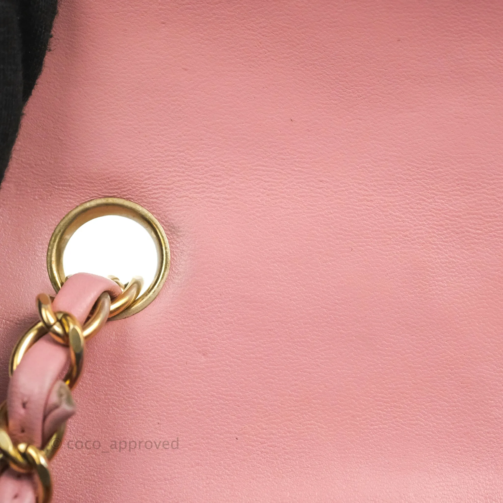 Chanel Quilted Mini Rectangular Flap Pink Lambskin Gold Hardware