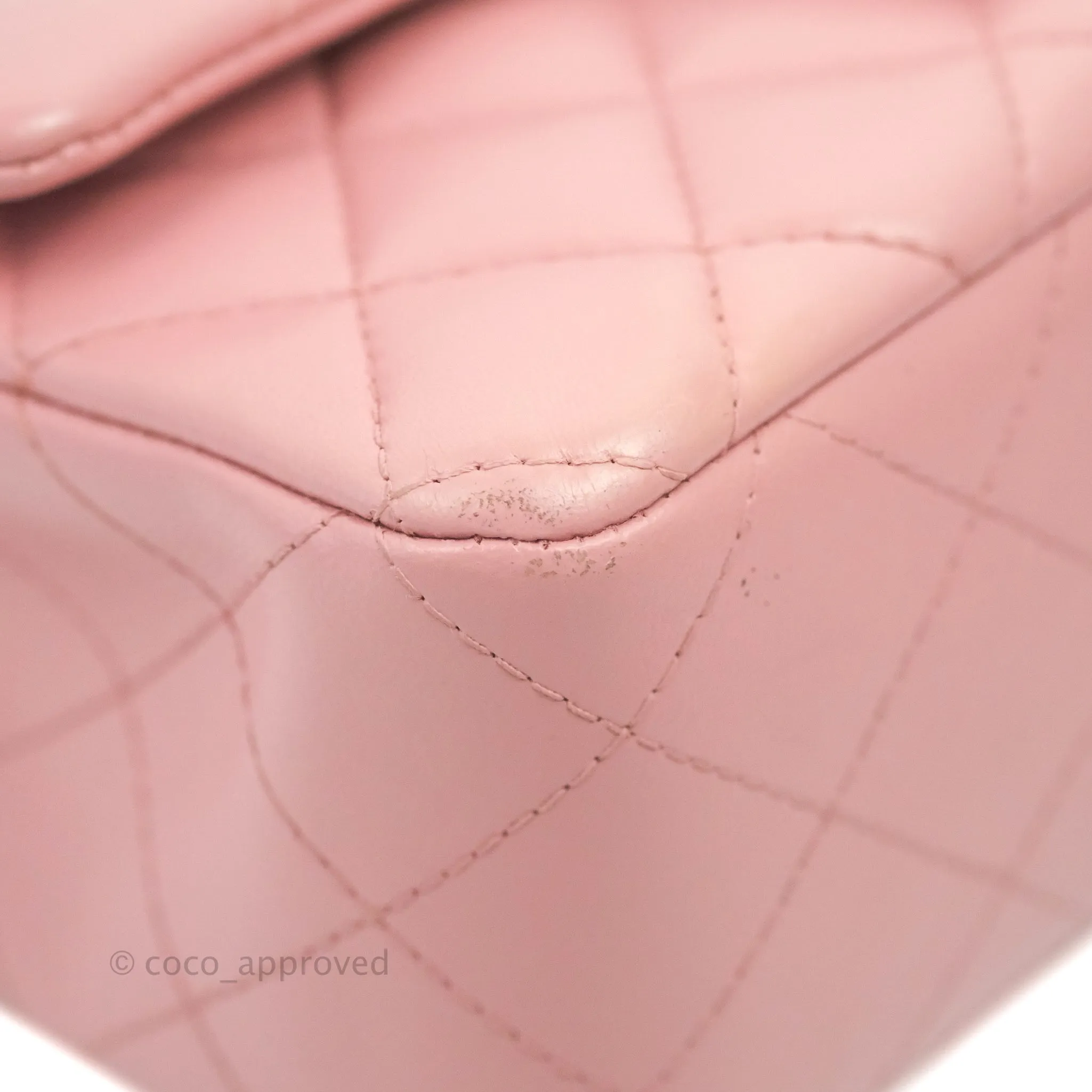 Chanel Quilted Mini Rectangular Flap Pink Lambskin Gold Hardware