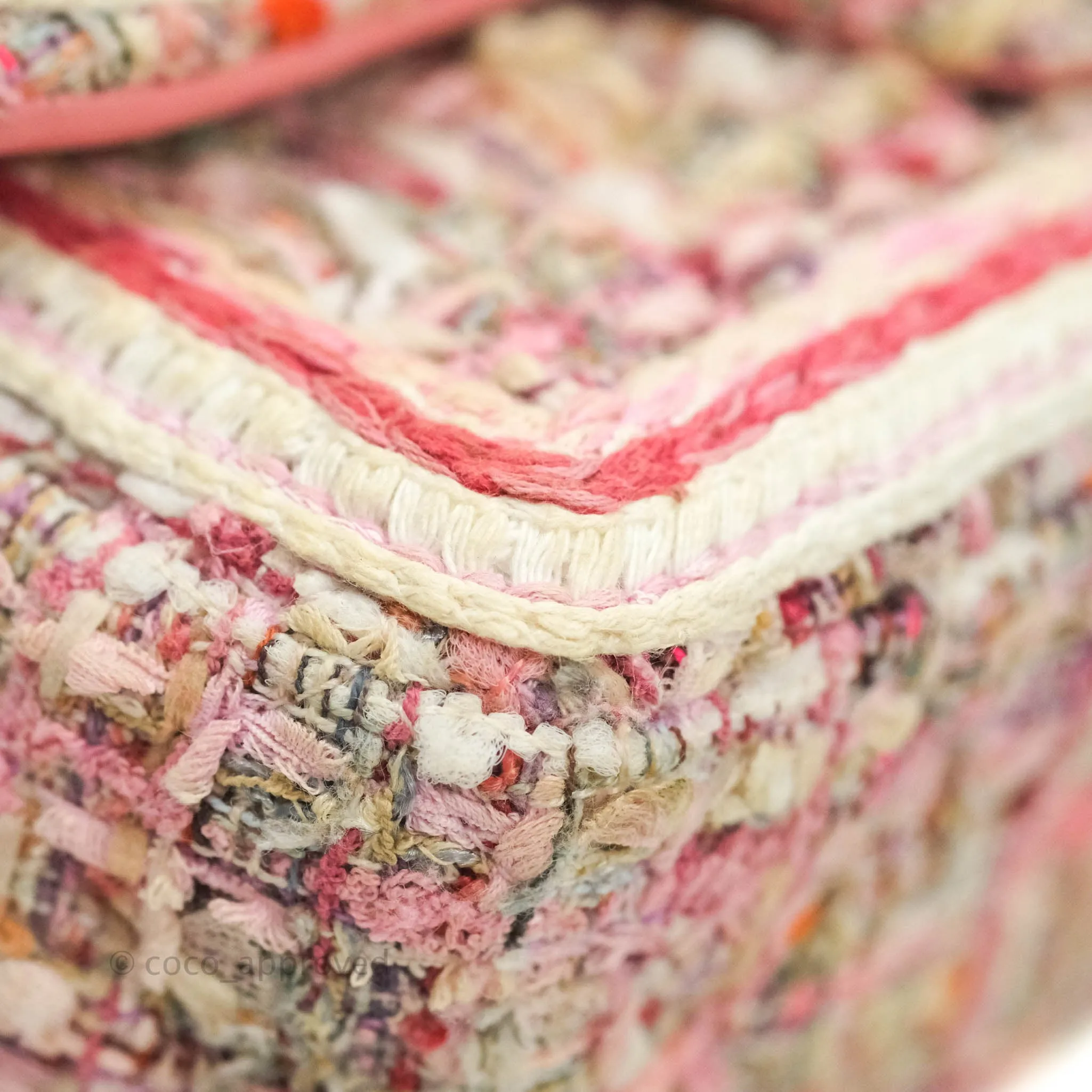 Chanel Quilted Mini Rectangular Pink Tweed Gold Hardware