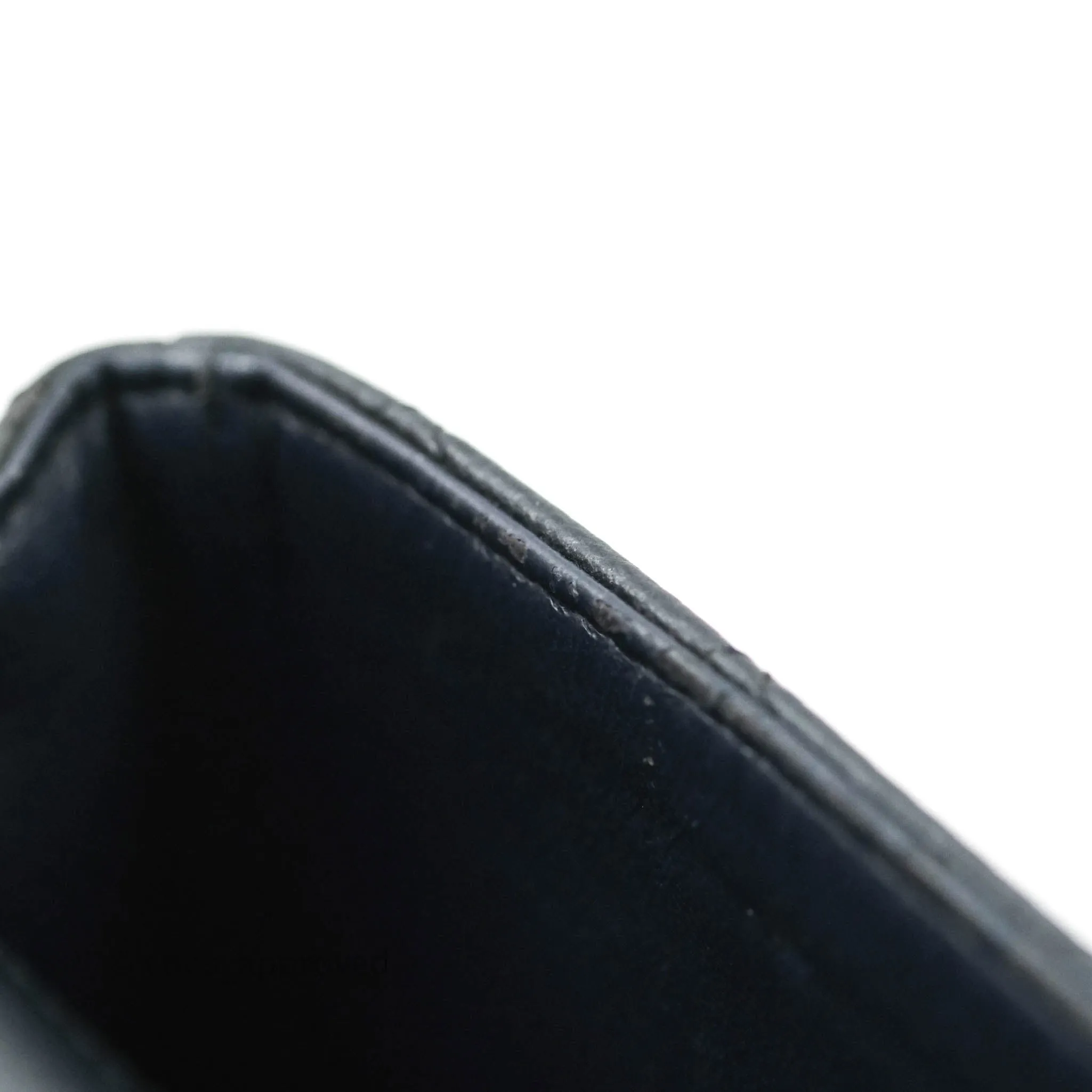 Chanel Quilted Mini Rectangular Very Dark Navy (Look Black) Caviar Ruthenium Hardware