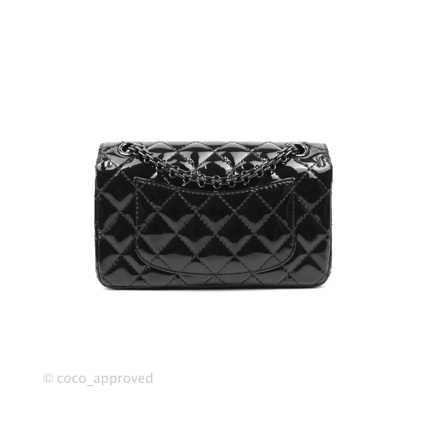 Chanel Quilted Mini Reissue 224 So Black Patent
