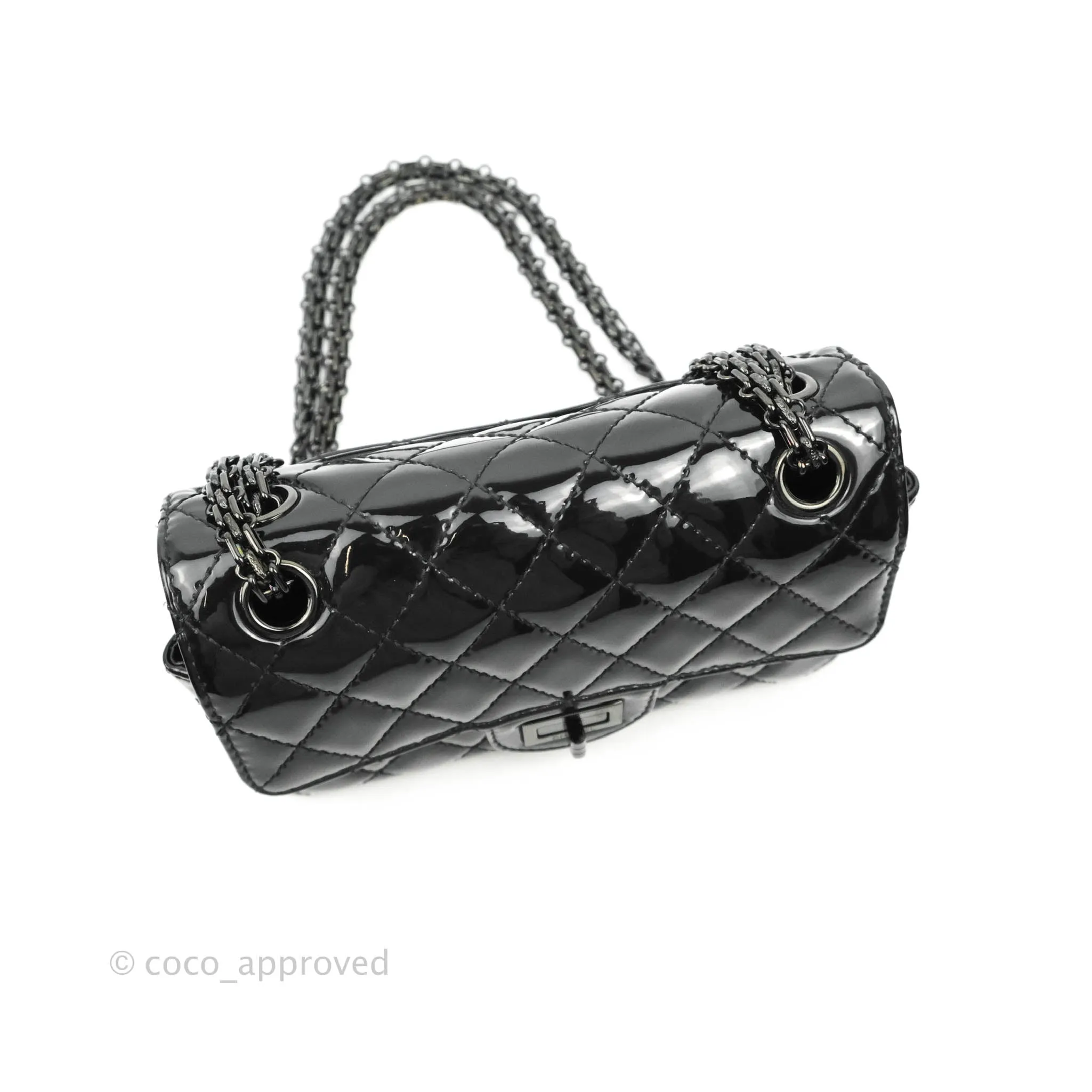 Chanel Quilted Mini Reissue 224 So Black Patent