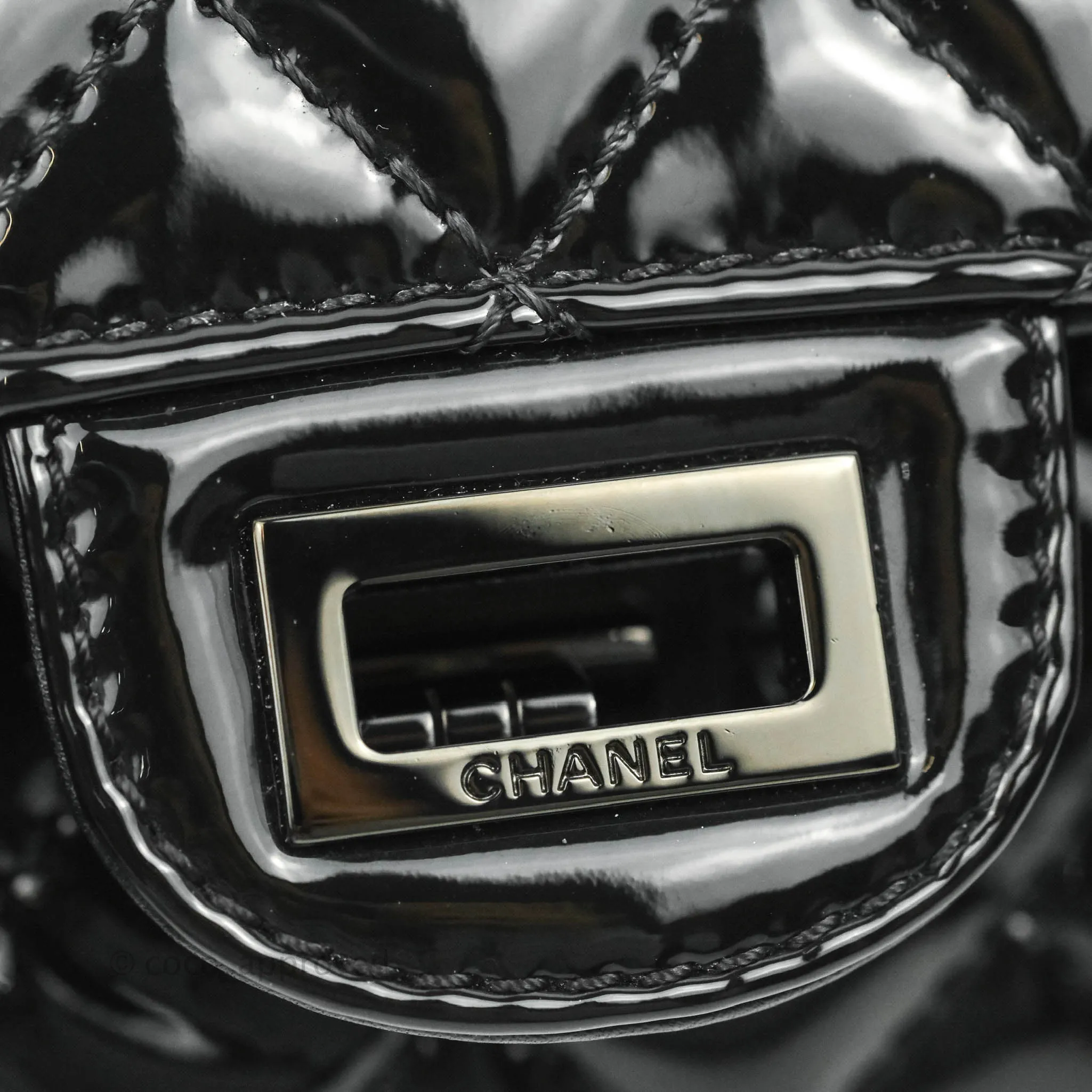 Chanel Quilted Mini Reissue 224 So Black Patent
