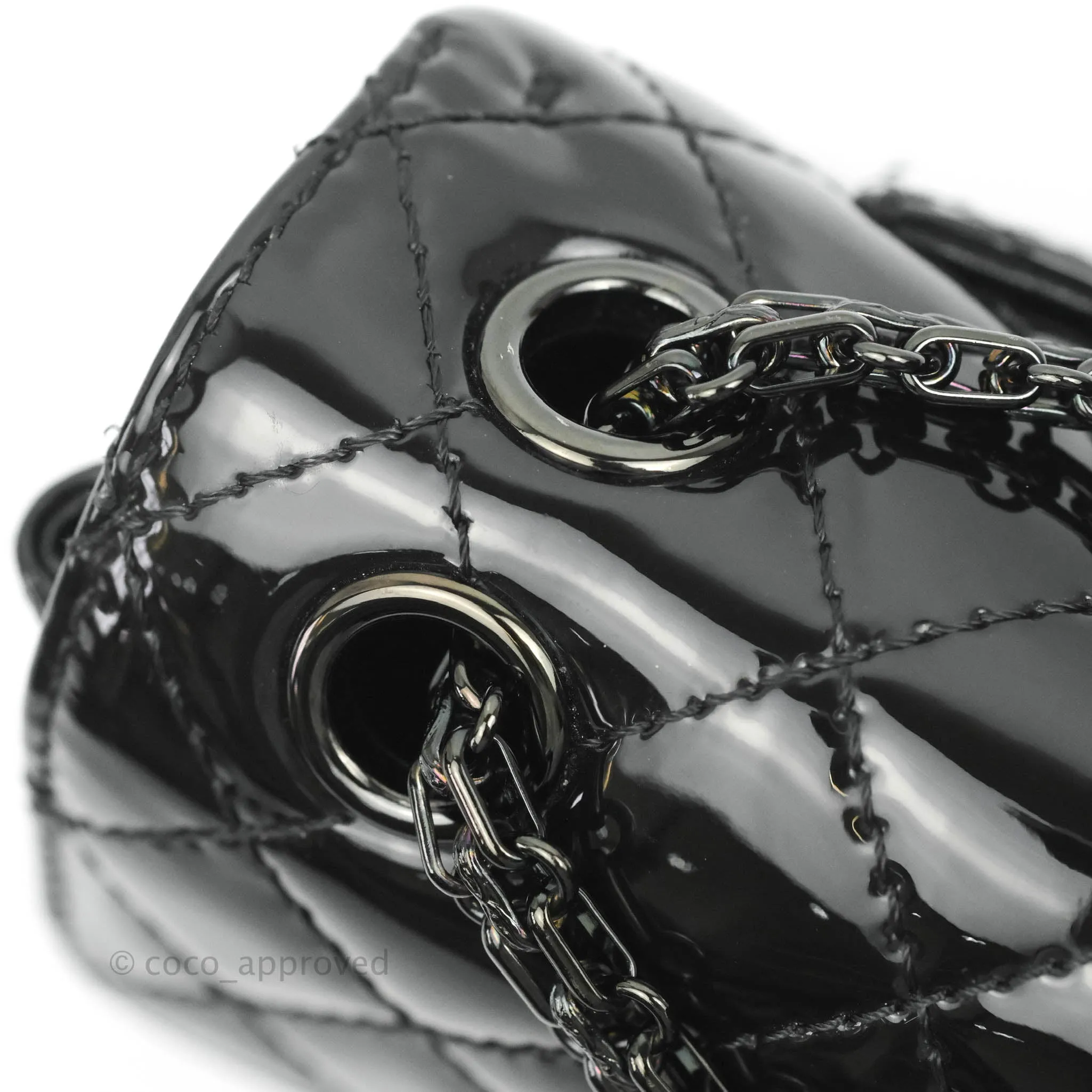 Chanel Quilted Mini Reissue 224 So Black Patent