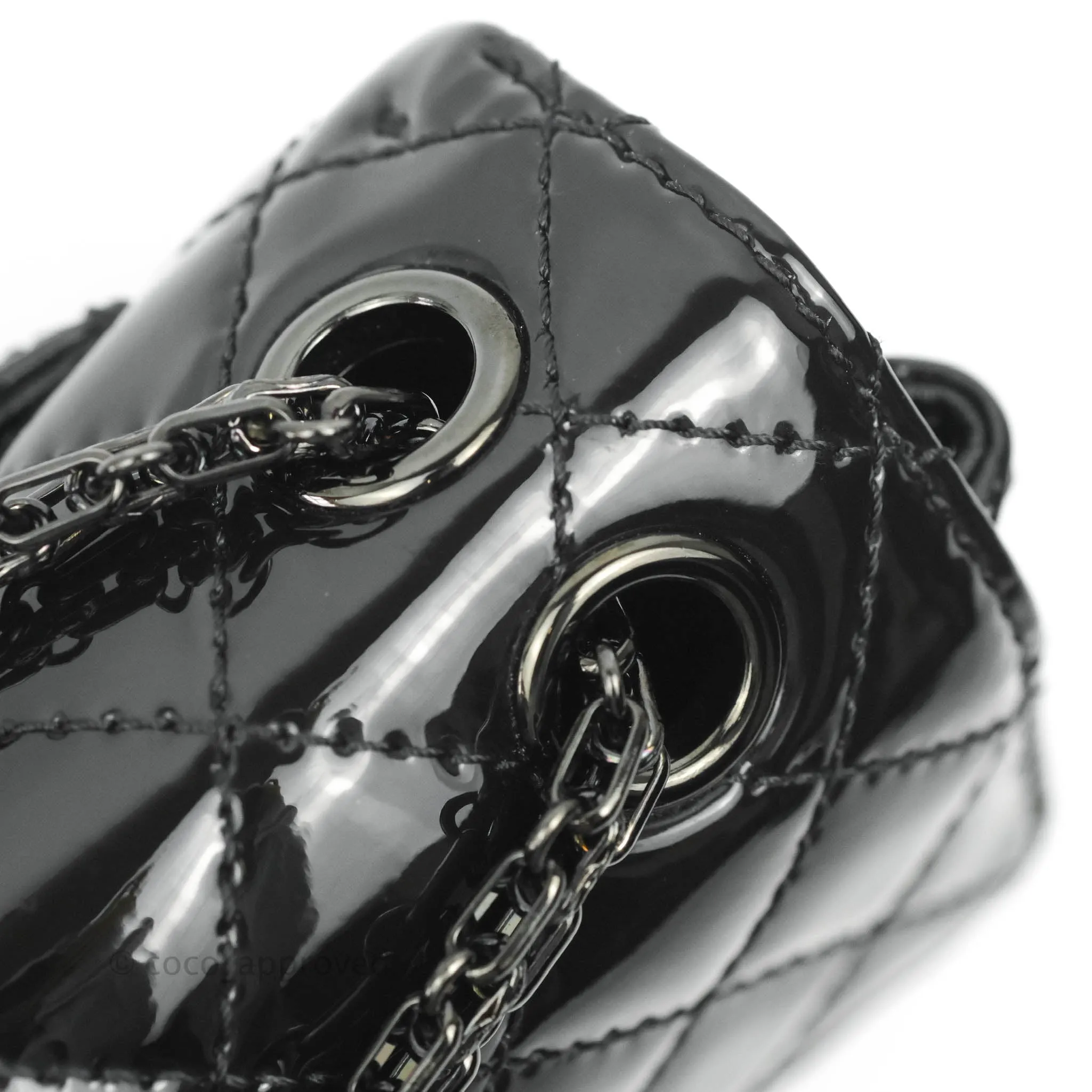 Chanel Quilted Mini Reissue 224 So Black Patent
