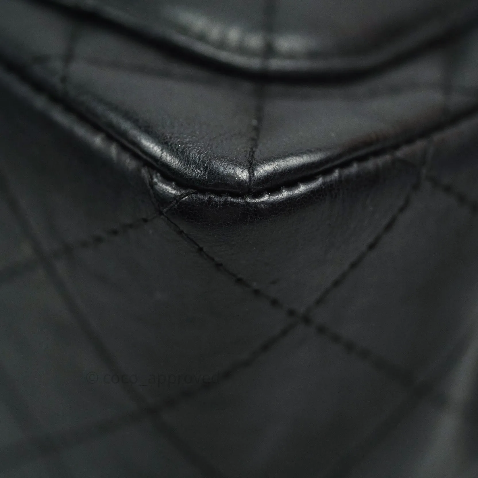 Chanel Quilted Mini Square Flap So Black Crumpled Calfskin