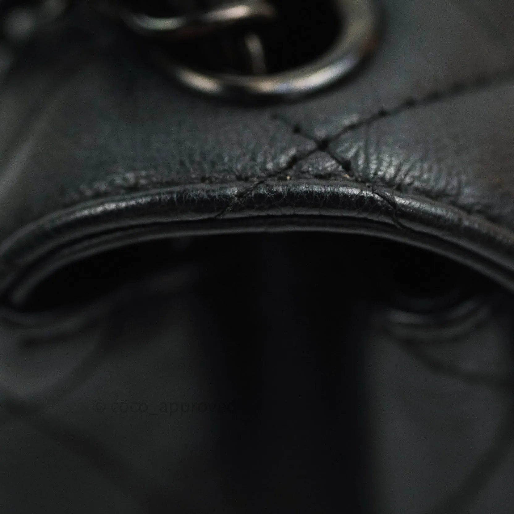 Chanel Quilted Mini Square Flap So Black Crumpled Calfskin