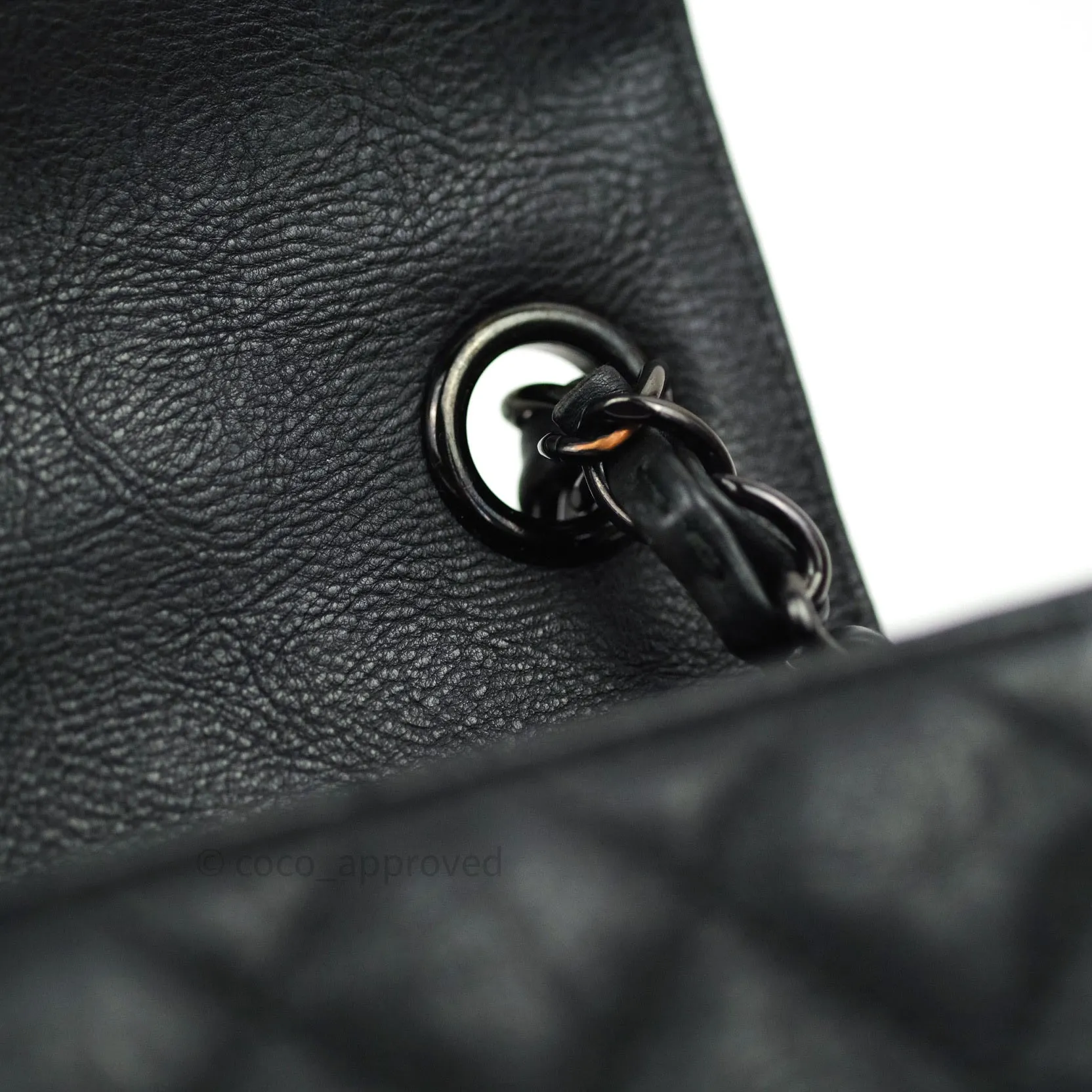 Chanel Quilted Mini Square Flap So Black Crumpled Calfskin