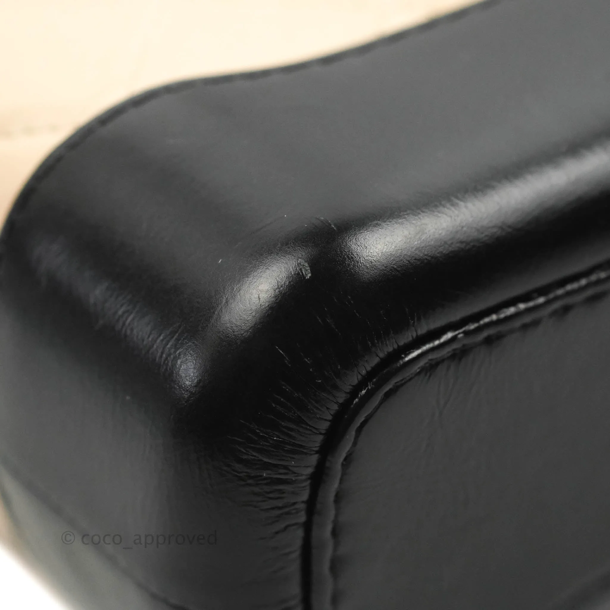 Chanel Quilted Small Gabrielle Hobo Black Beige Aged Calfskin