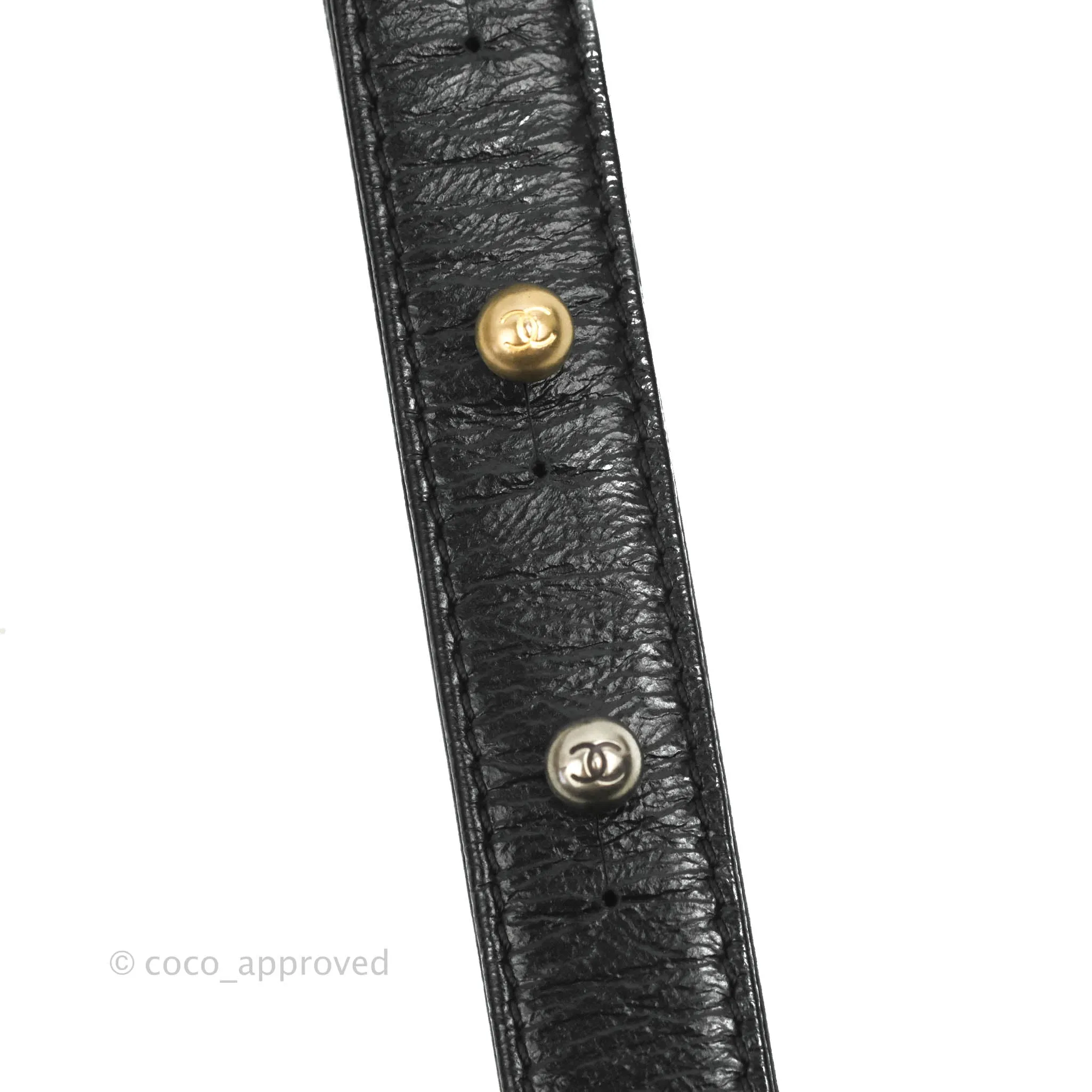 Chanel Quilted Small Gabrielle Hobo Black Beige Aged Calfskin