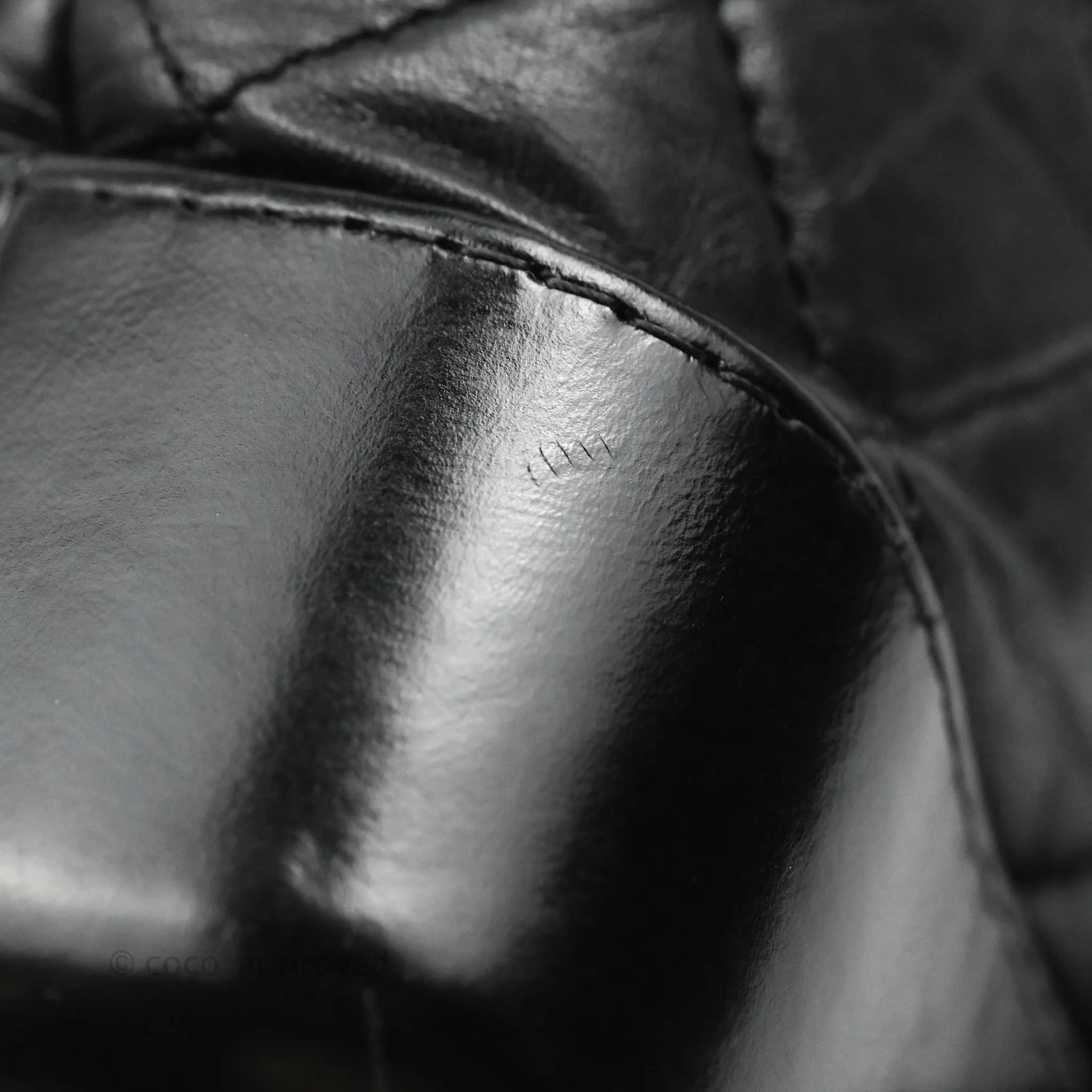 Chanel Quilted Small Gabrielle Hobo Black Calfskin Mixed Hardware
