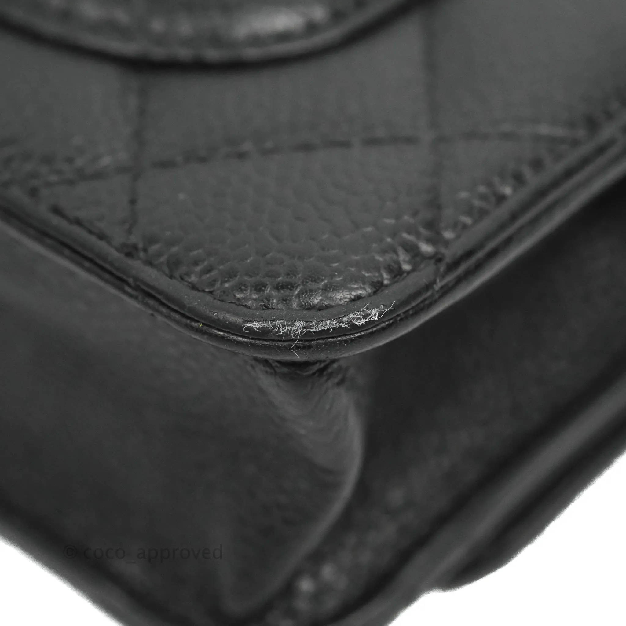 Chanel Quilted Wallet on Chain WOC Black Caviar Gold Hardware