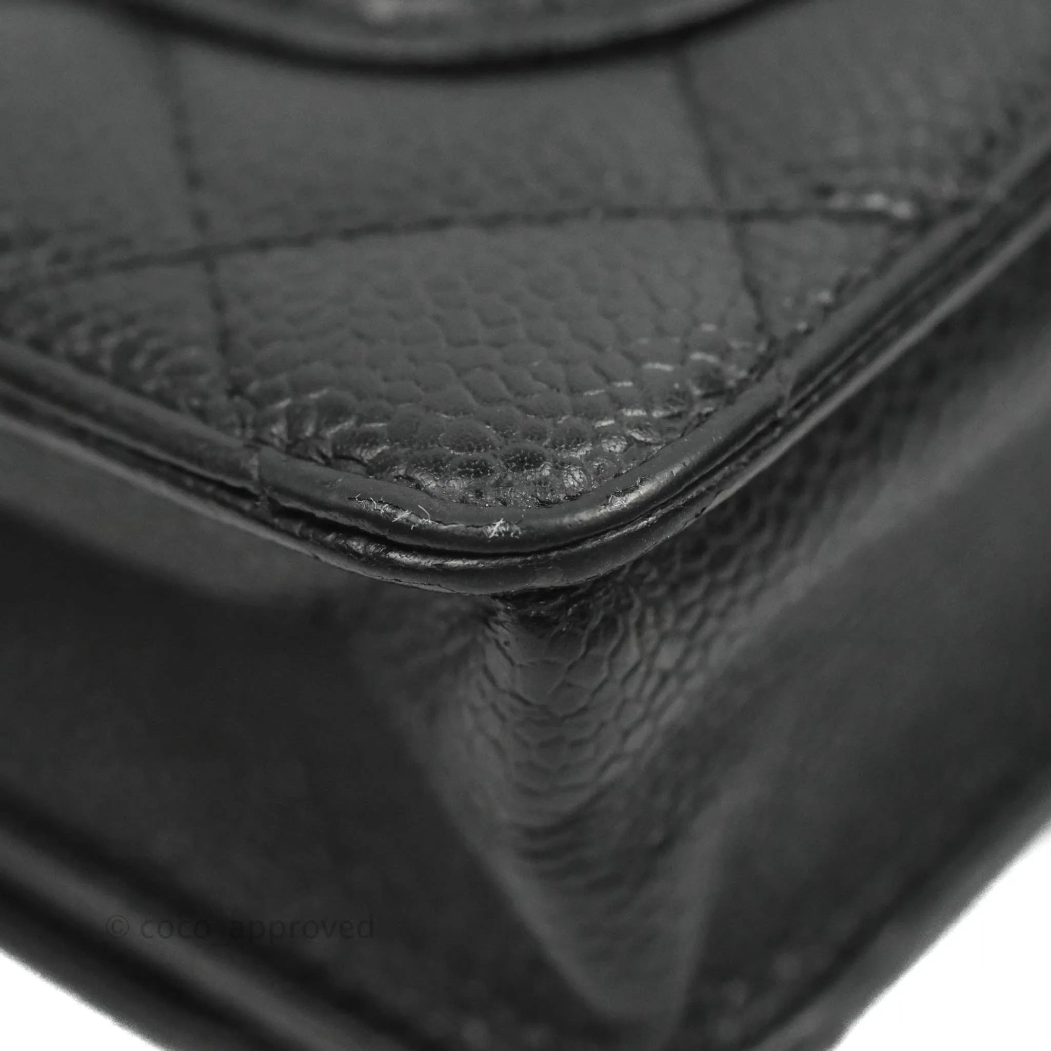 Chanel Quilted Wallet on Chain WOC Black Caviar Gold Hardware