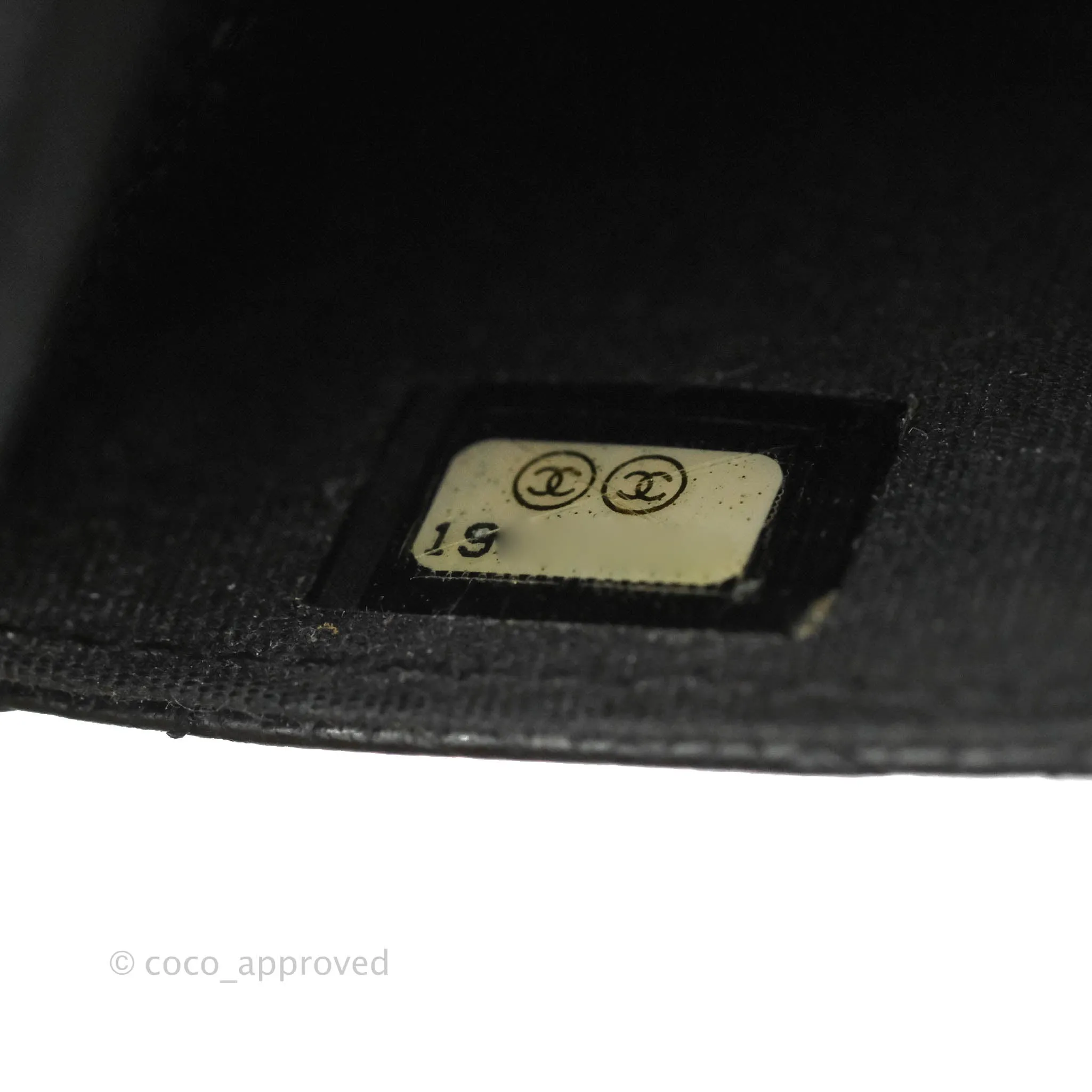 Chanel Quilted Wallet on Chain WOC Black Caviar Gold Hardware