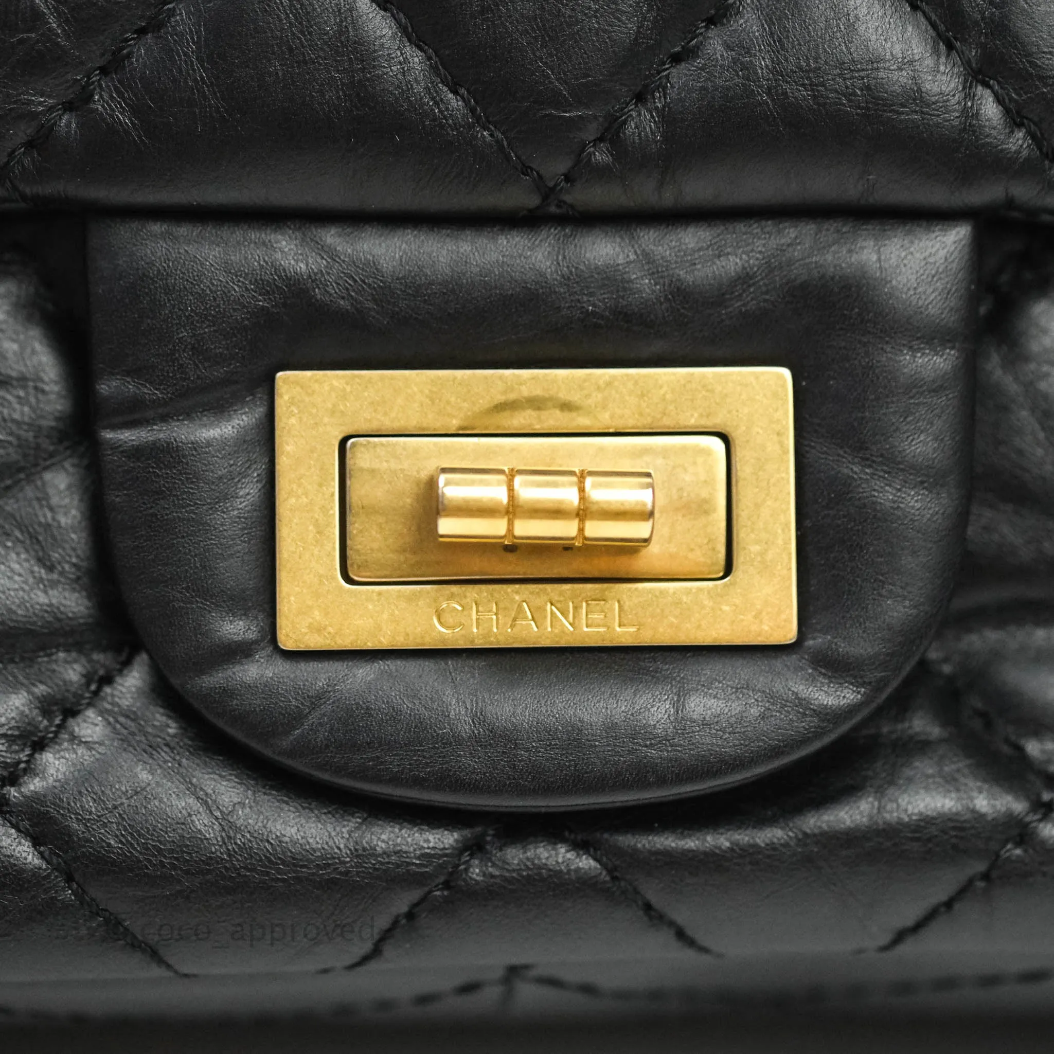 Chanel Reissue Quilted Aged Calfskin Black Aged Gold Hardware 227